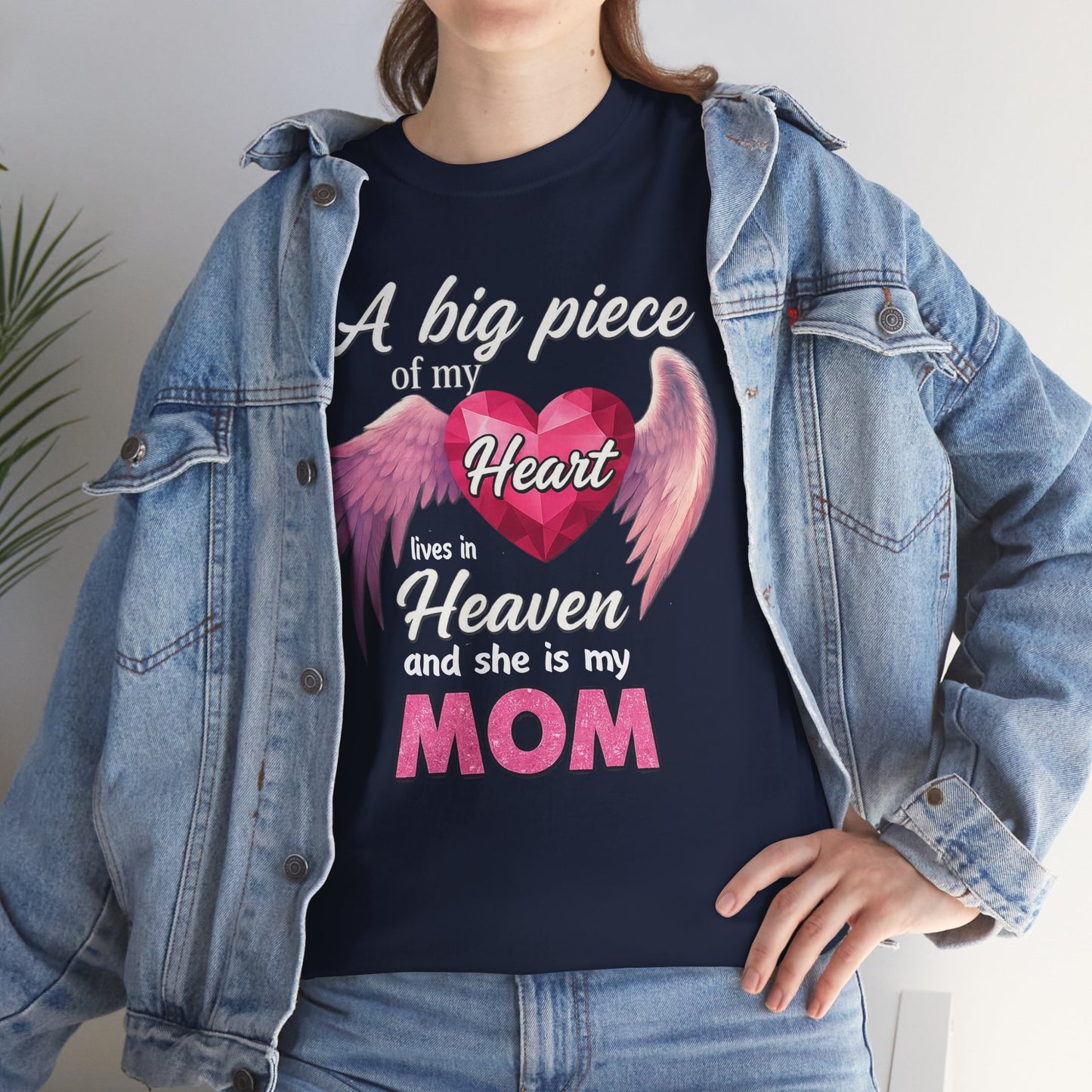 A Big Piece Of My Heart Lives In Heaven And She Is My Mom