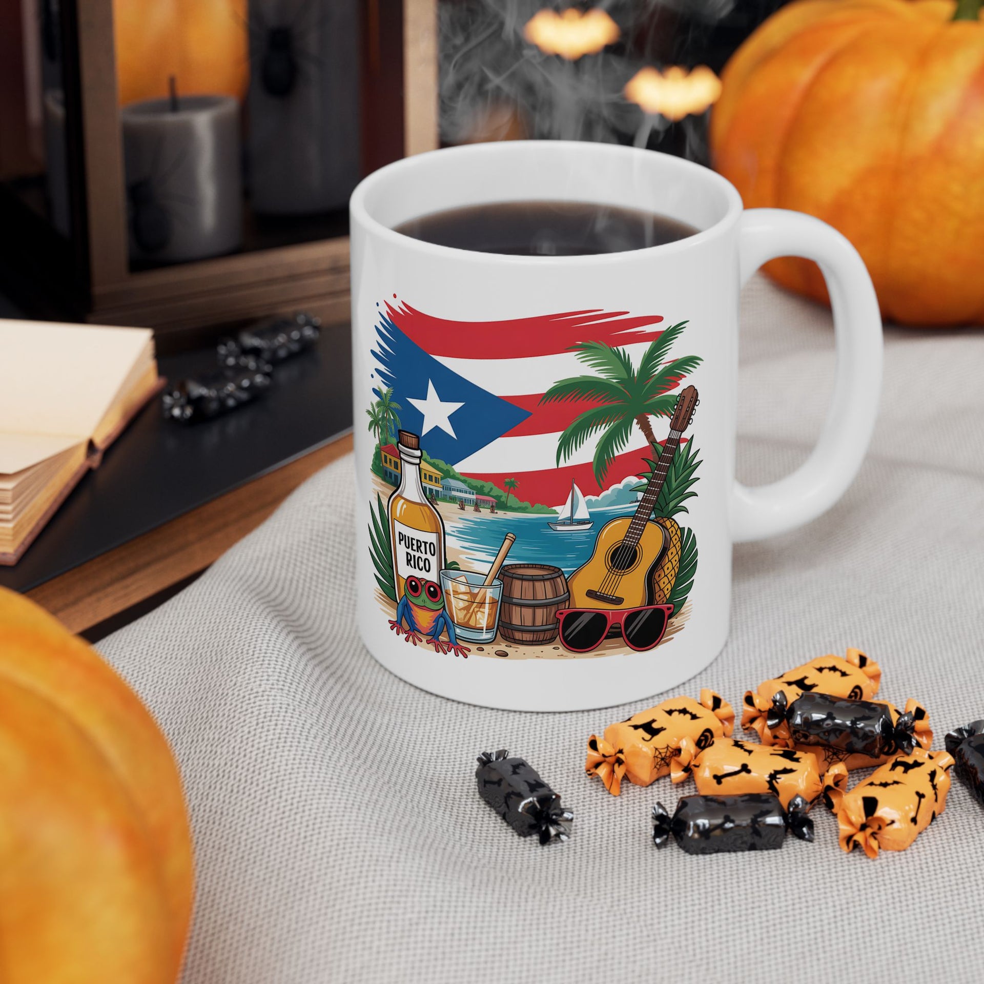 Puerto Rico, Boricua, coqui, Mug