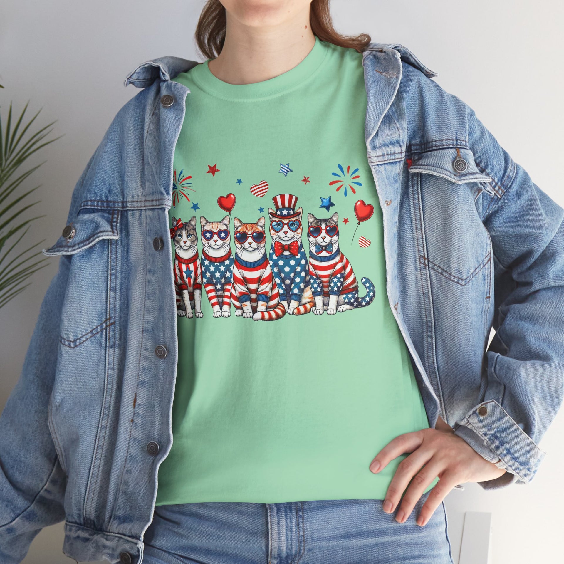 4th of July Patriotic Cat Design