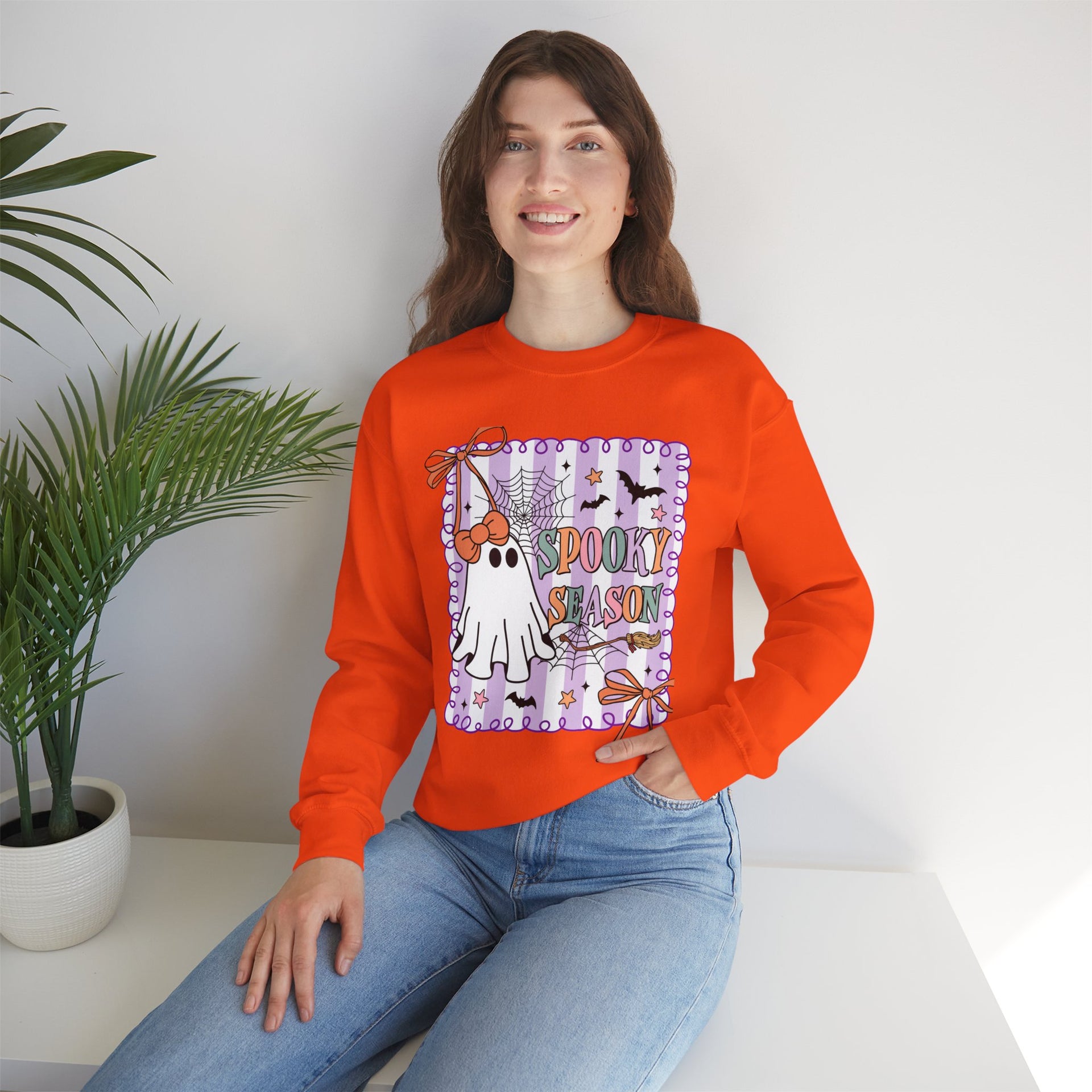 Spooky Season, Coquette Ghost Shirt Sweatshirt, Halloween Sweatshirt