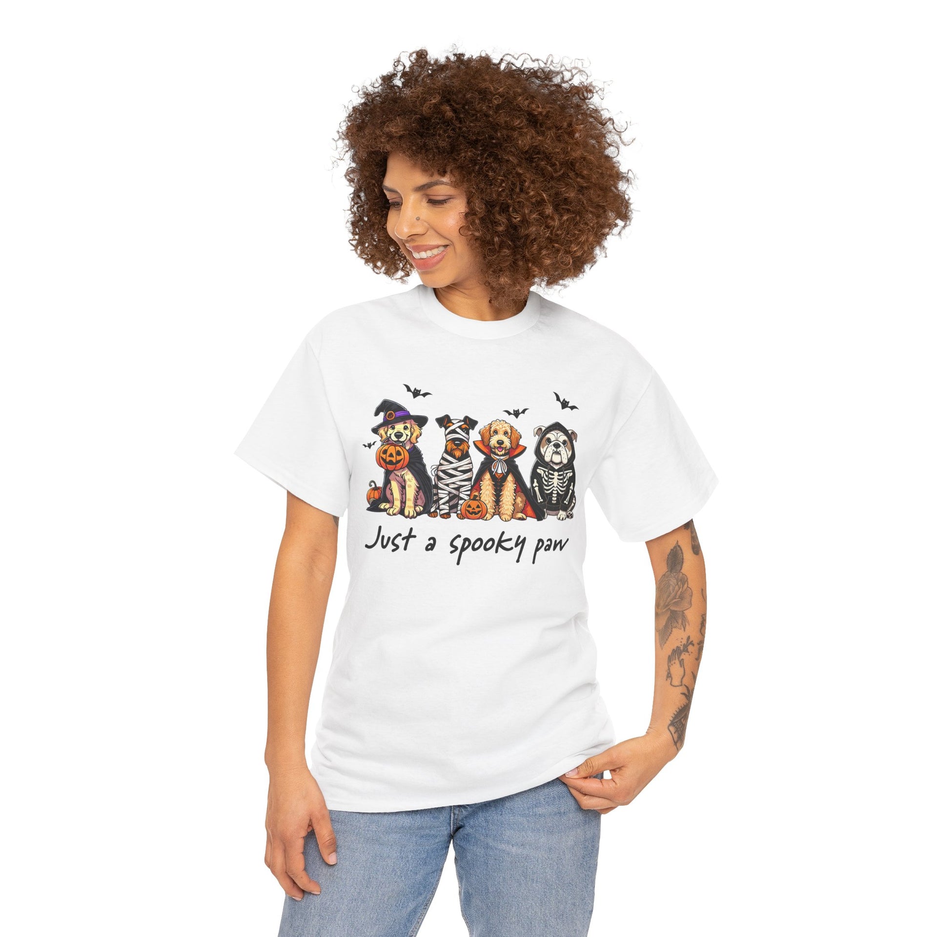 Just a Spooky Paw | Funny Halloween Dog Shirt