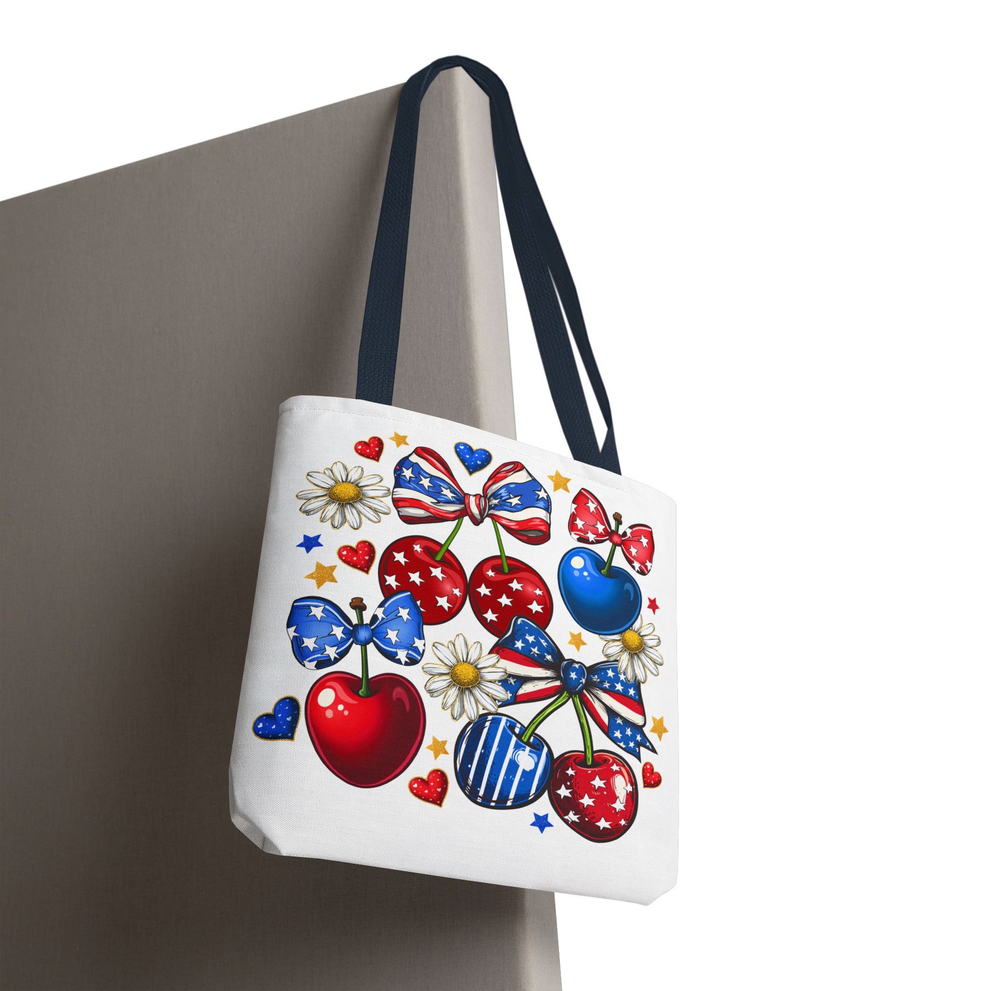Patriotic Cherry Png, 4th of July Bag