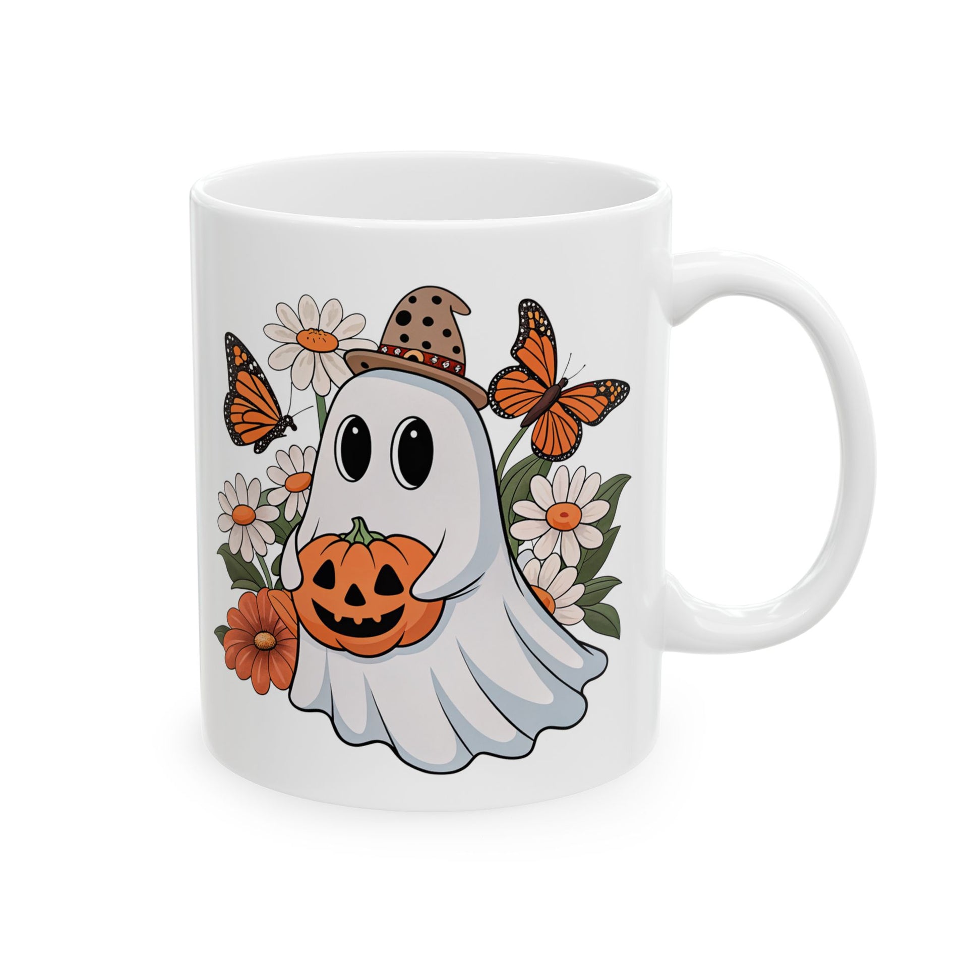 Cute Halloween Ghosts Cup, Halloween cup 11oz and 15oz cup