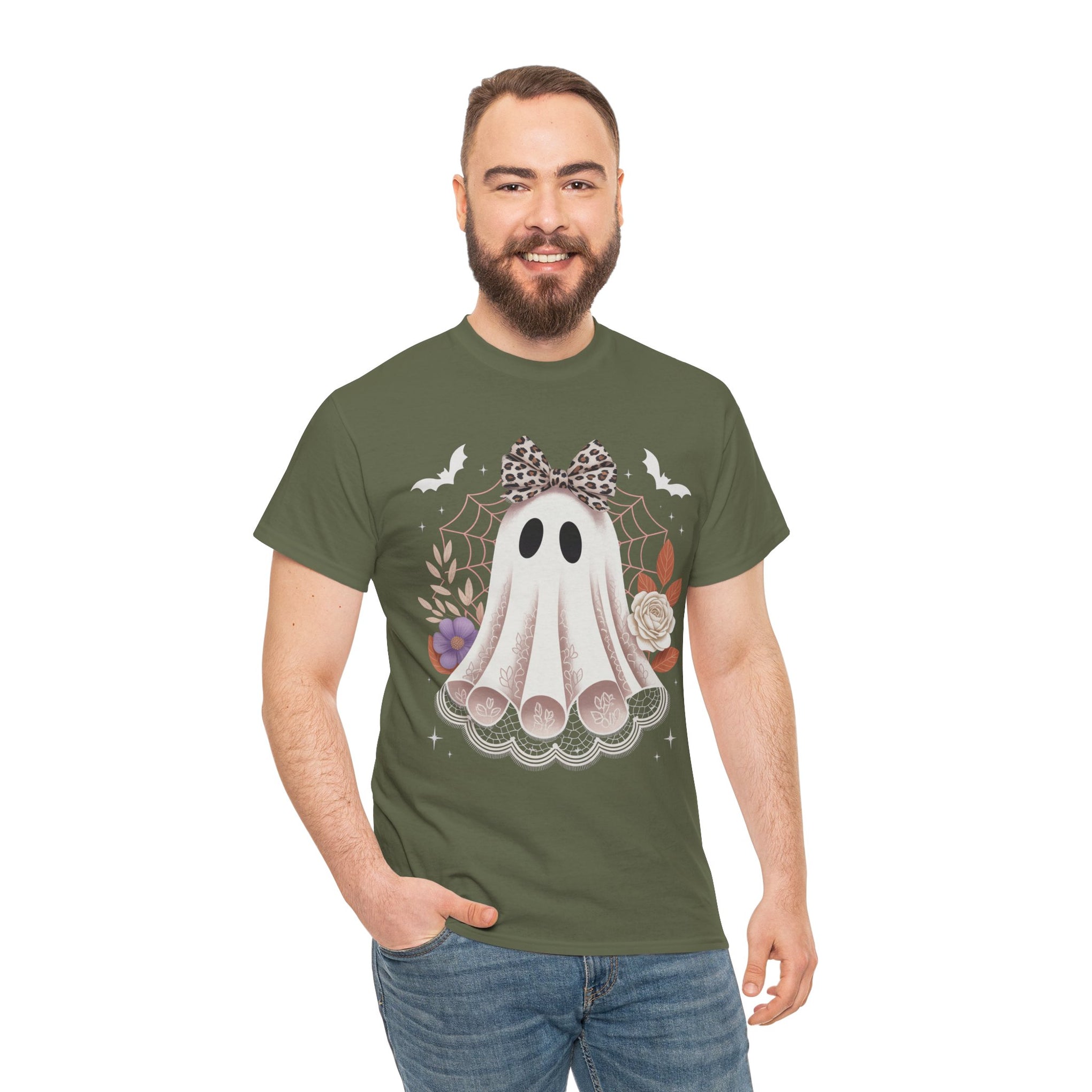 Spooky Season, Coquette Ghost Shirt, Halloween, Halloween Shirt
