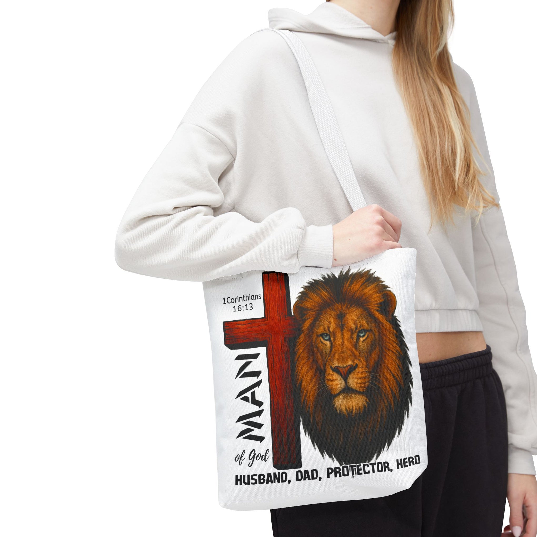 Man of god, Husband, Dad, Protector, Hero Summer bag