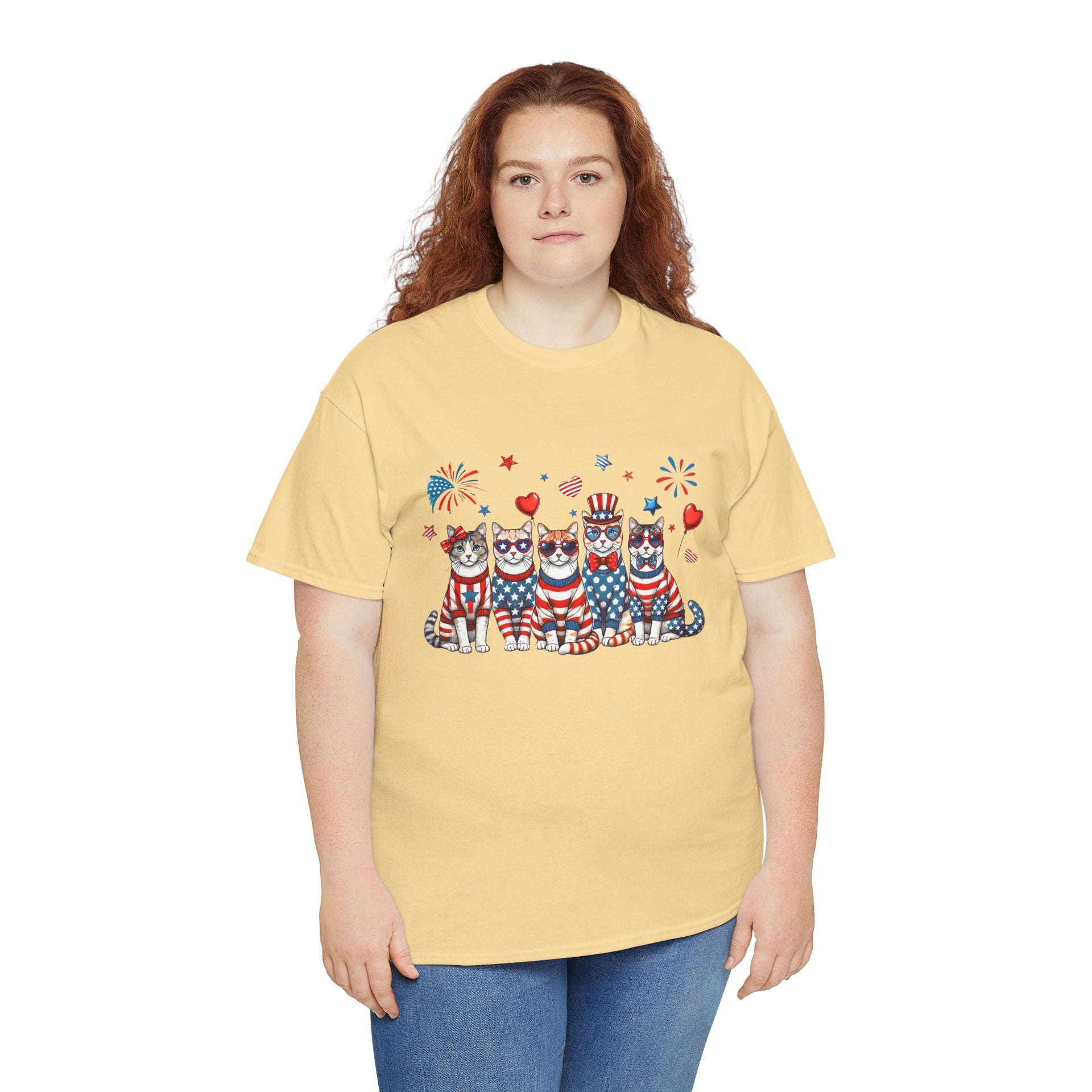 4th of July Patriotic Cat Design