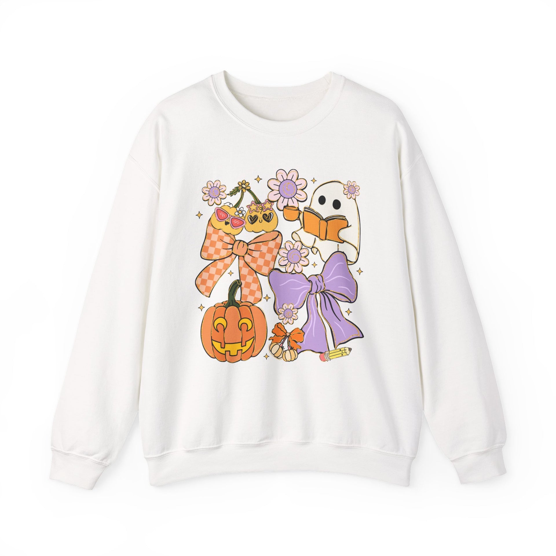 Spooky Teacher Halloween Coquette Sweatshirt - Vintage Style Fall Season Sweatshirt