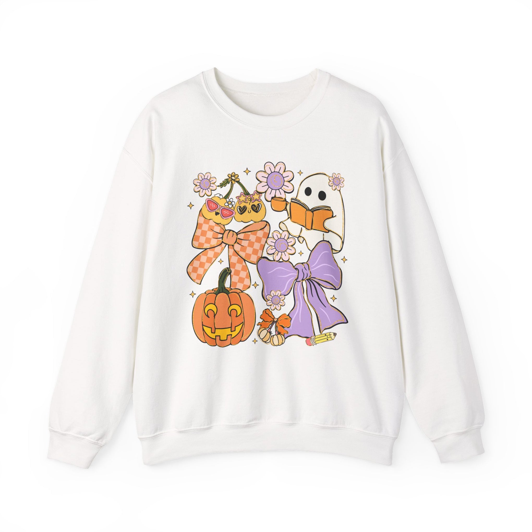 Spooky Teacher Halloween Coquette Sweatshirt - Vintage Style Fall Season Sweatshirt