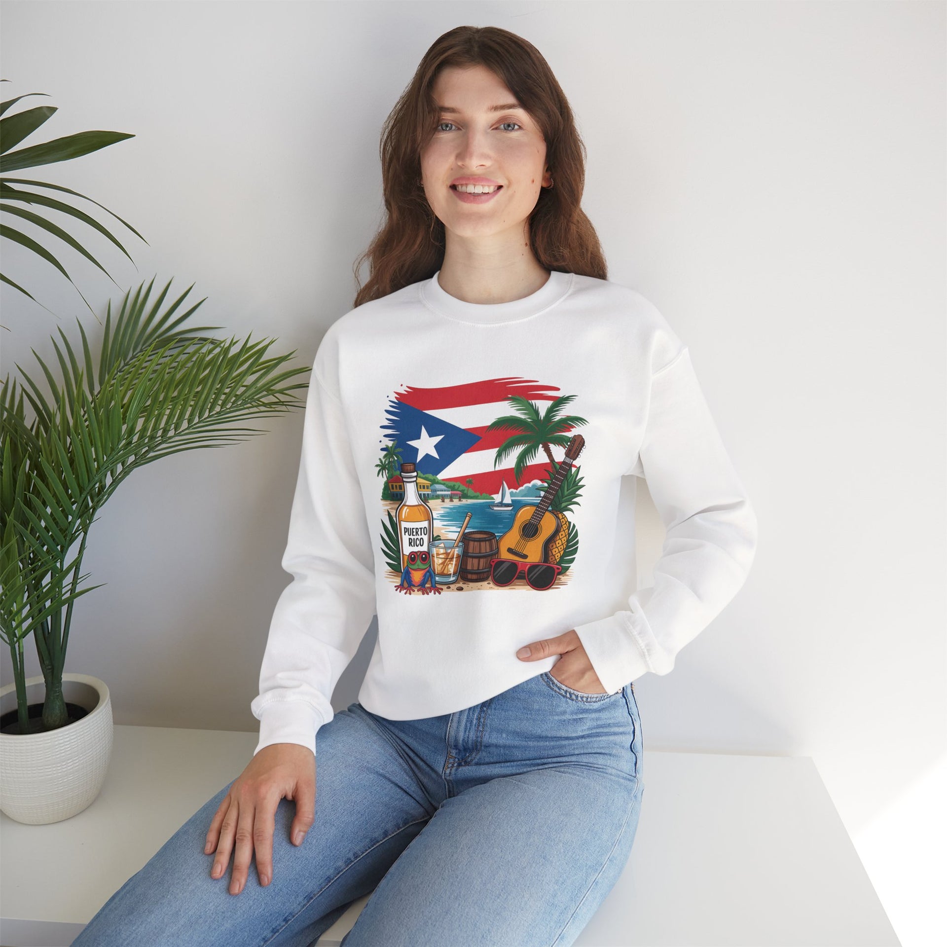 Boricua, Puerto Rico, Coqui Sweatshirt