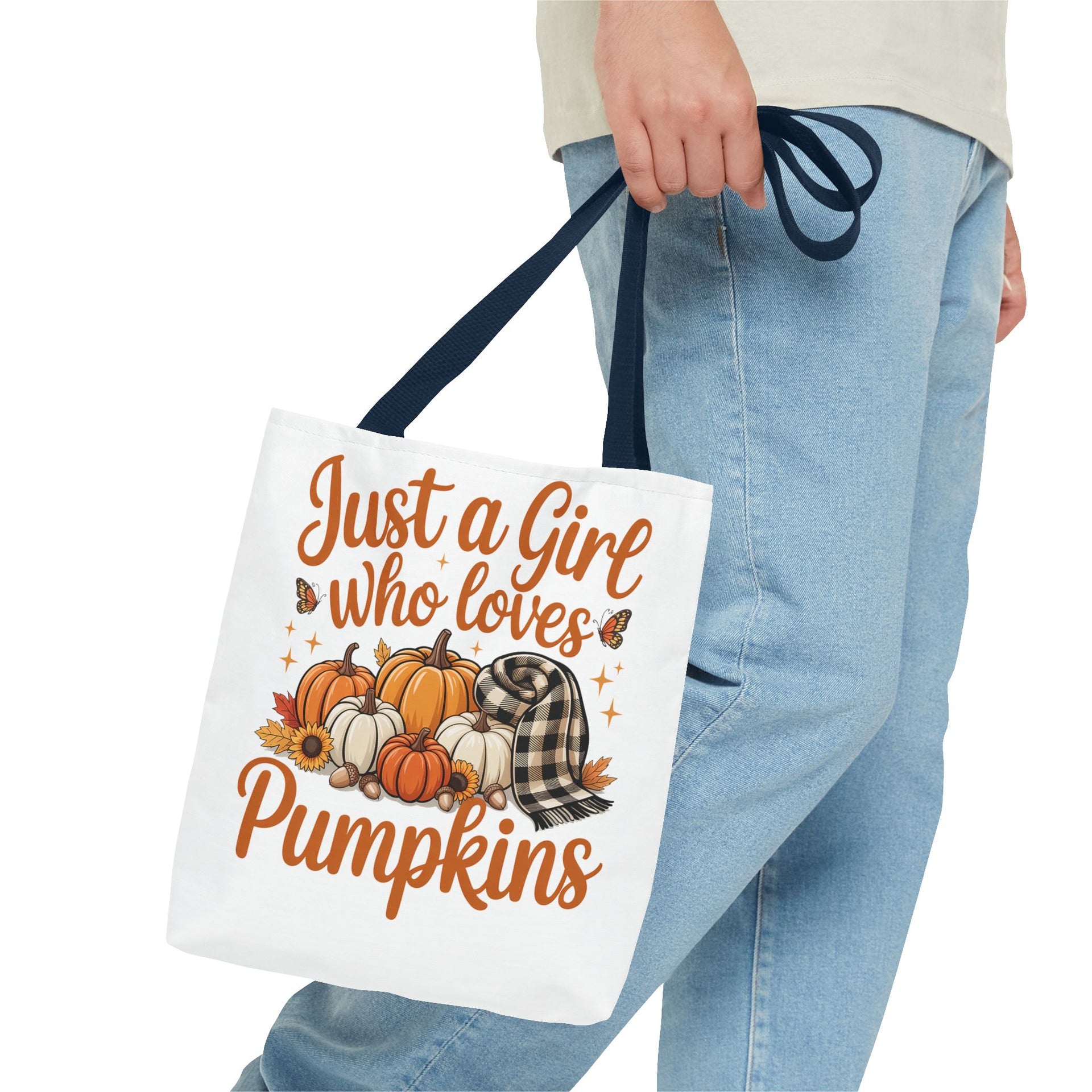 Just a Girl Who Loves Pumpkins, Fall , Retro Halloween Bag, Cute Halloween Must Halloween, Retro Halloween Bag