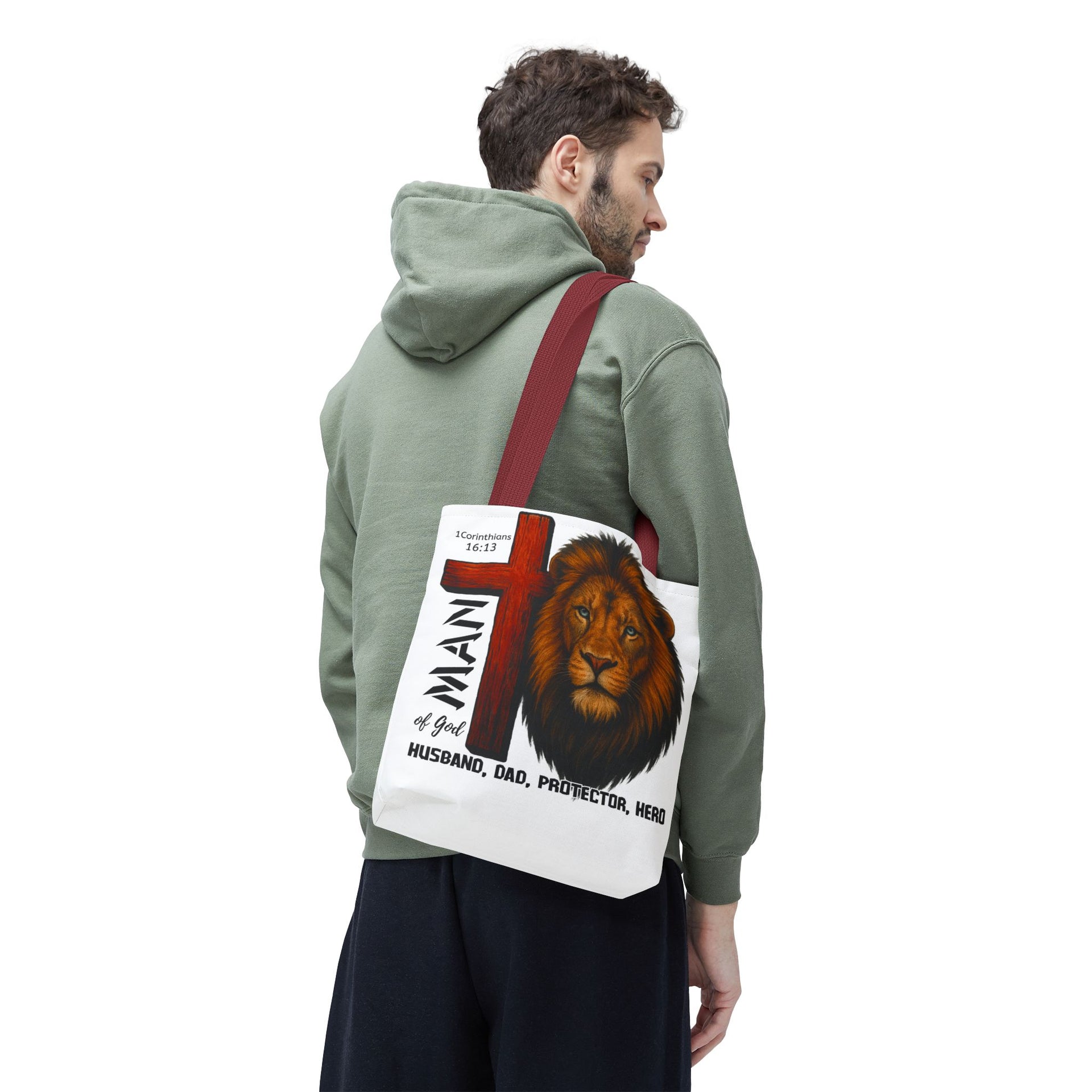 Man of god, Husband, Dad, Protector, Hero Summer bag
