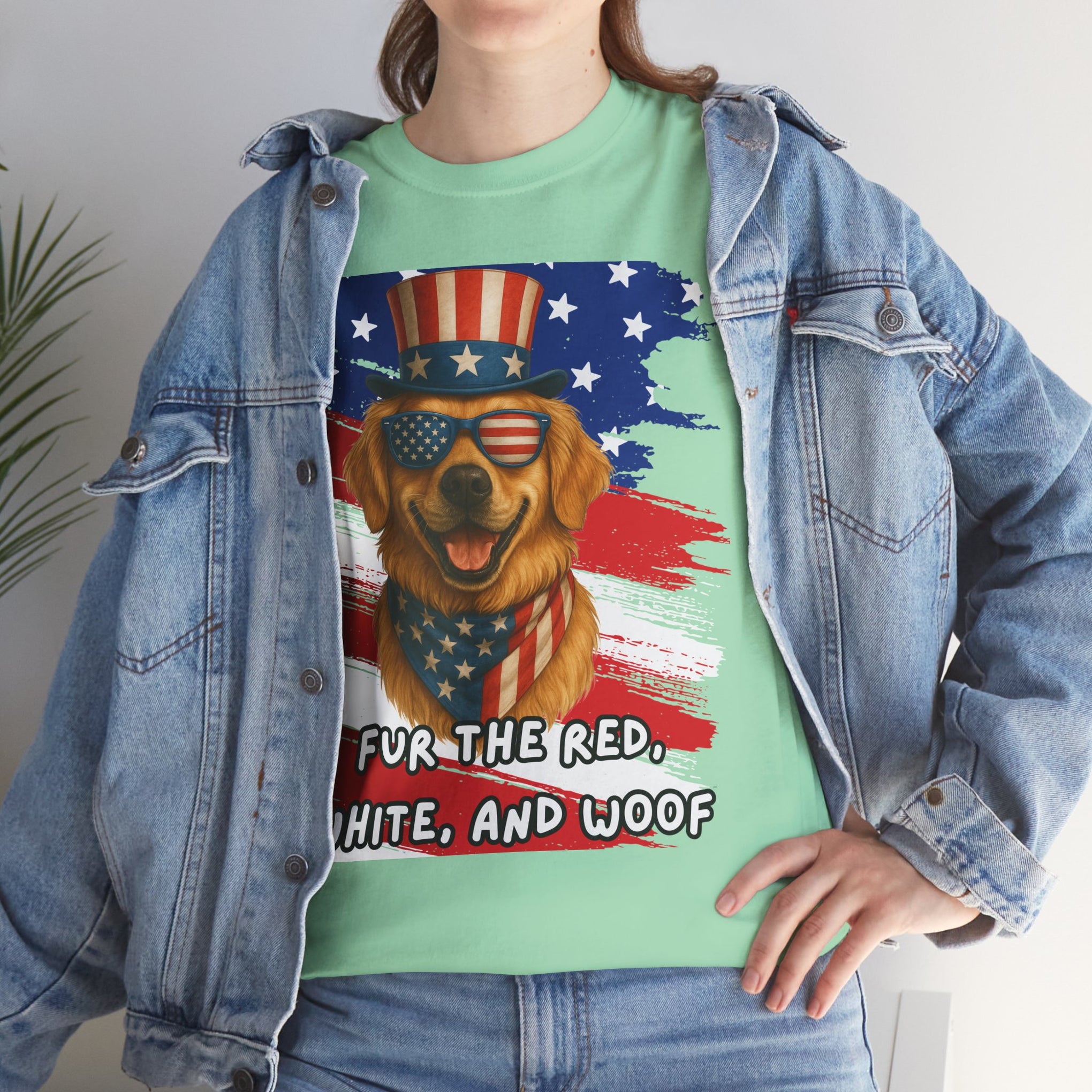 Fur the red, white and woof