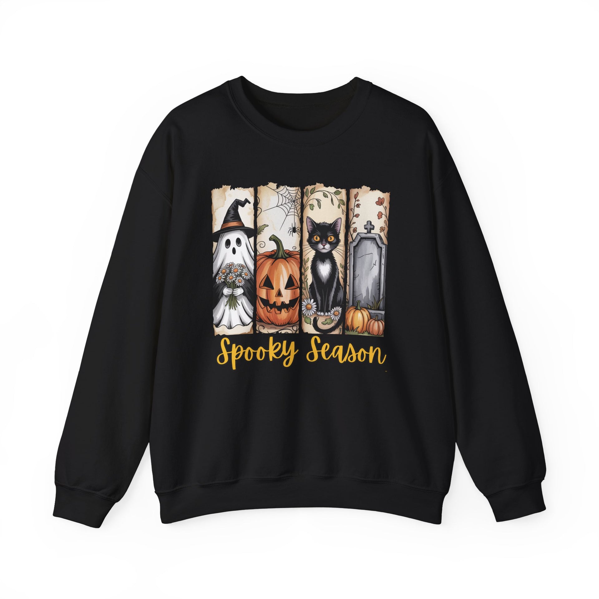 Spooky Season, Brushstroke Halloween, Cozy Sweatshirt, Halloween Sweatshirt