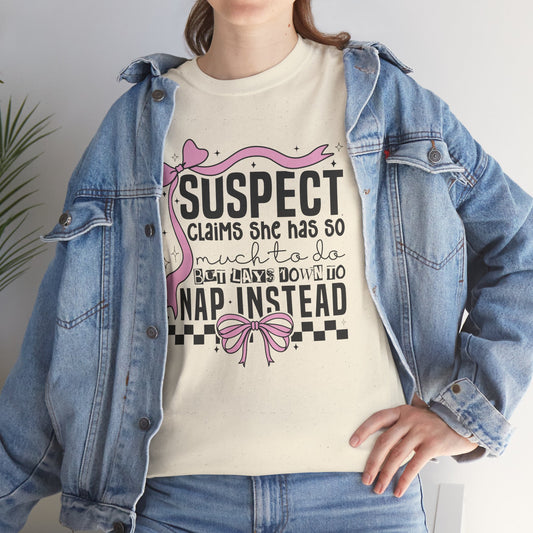 Suspect clams she has so much to do, funny shirt, Tee Shirt, Unisex Gildan Cotton Shirt, Cozy Family Tee