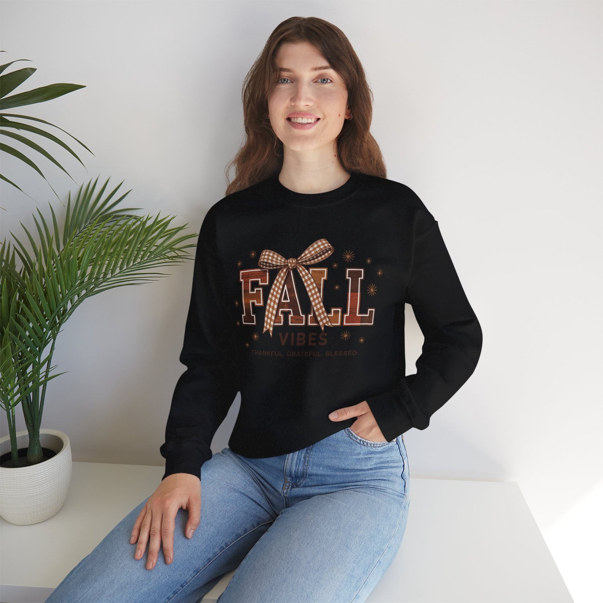 Fall Vibes, Thankful - Grateful - Blessed, Fall Sweatshirt, Fall, Autumn Sweatshirt