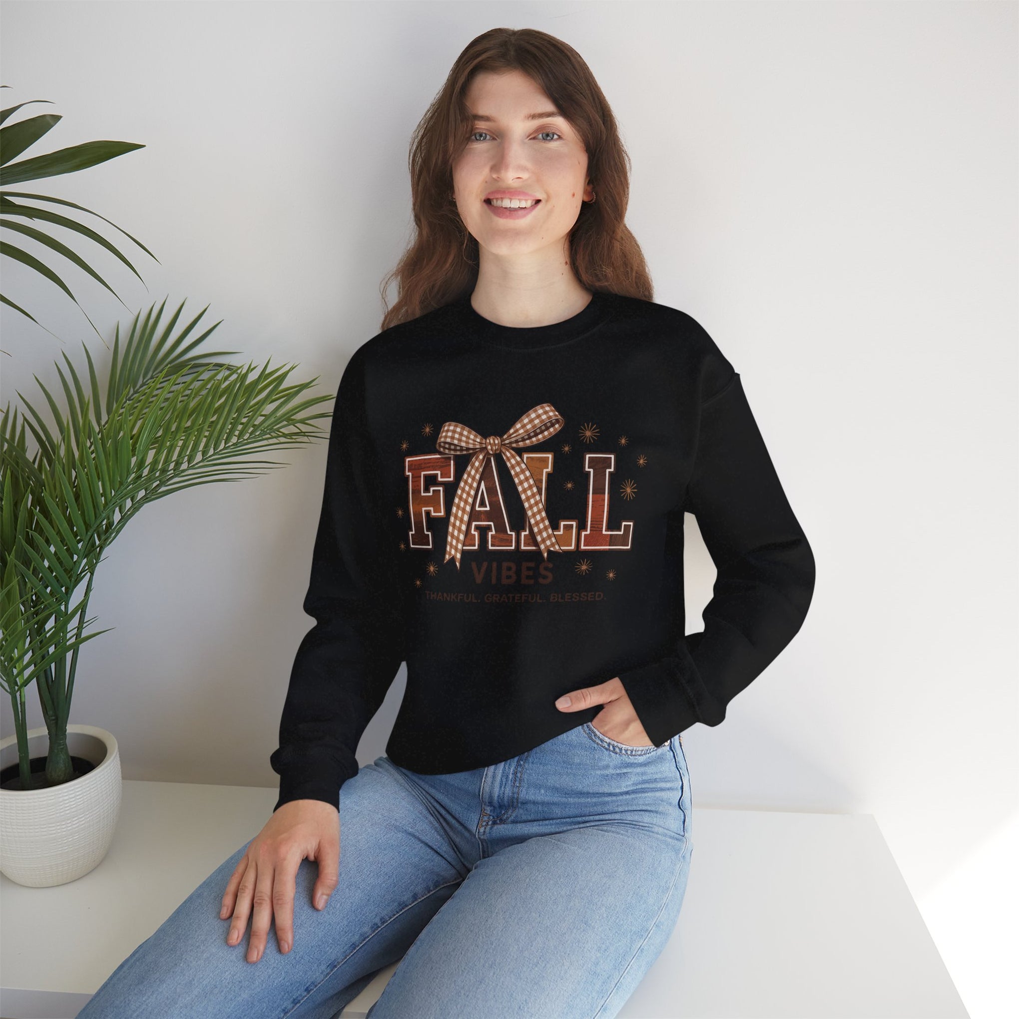 Fall Vibes, Thankful - Grateful - Blessed, Fall Sweatshirt, Fall, Autumn Sweatshirt