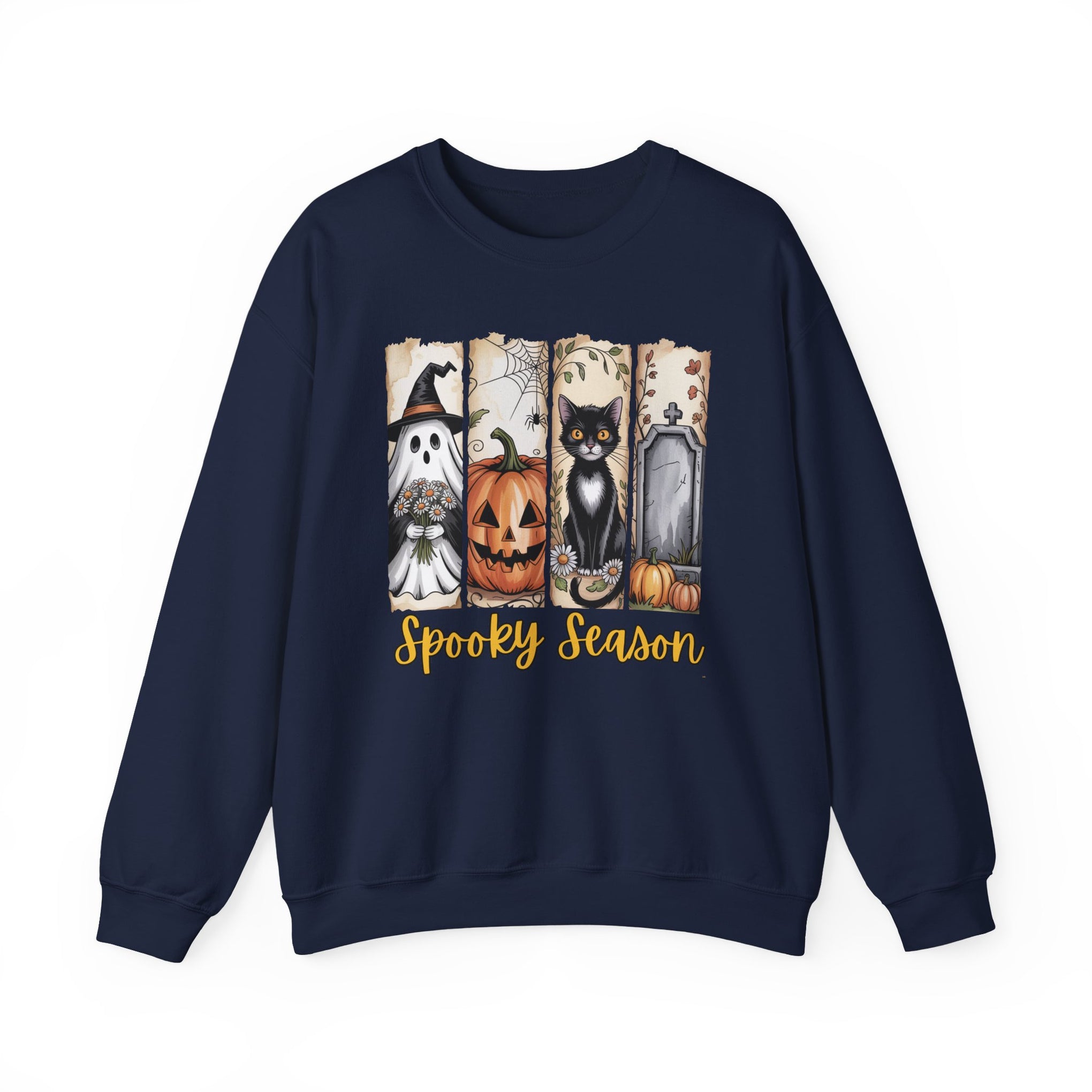 Spooky Season, Brushstroke Halloween, Cozy Sweatshirt, Halloween Sweatshirt