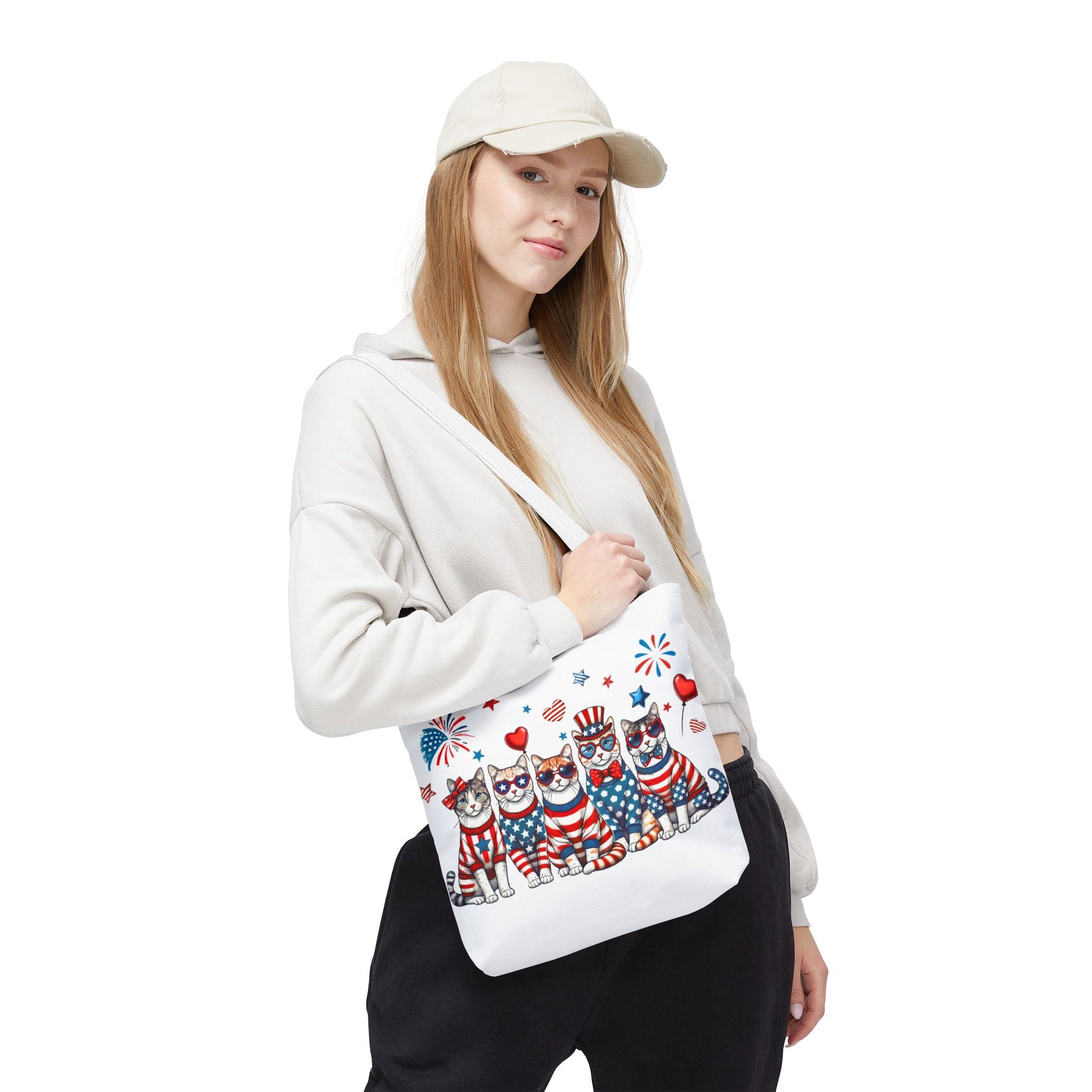 4th of July Patriotic Cat Bag