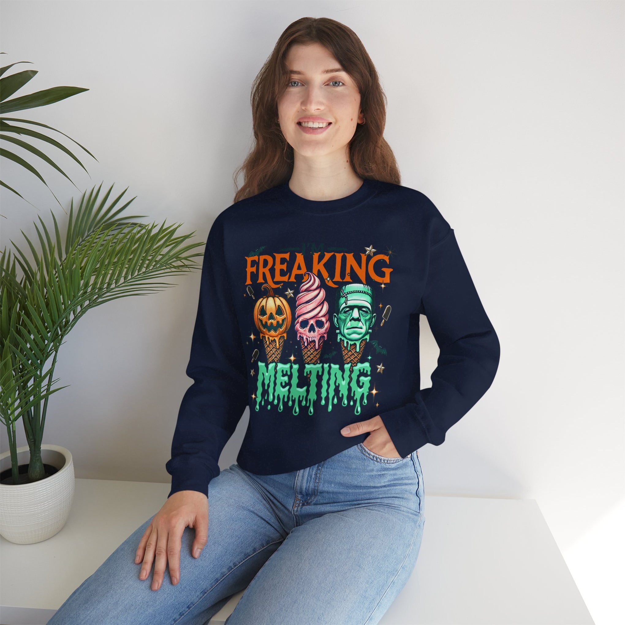 I'm Freaking Melting Sweatshirt, Halloween Sweatshirt