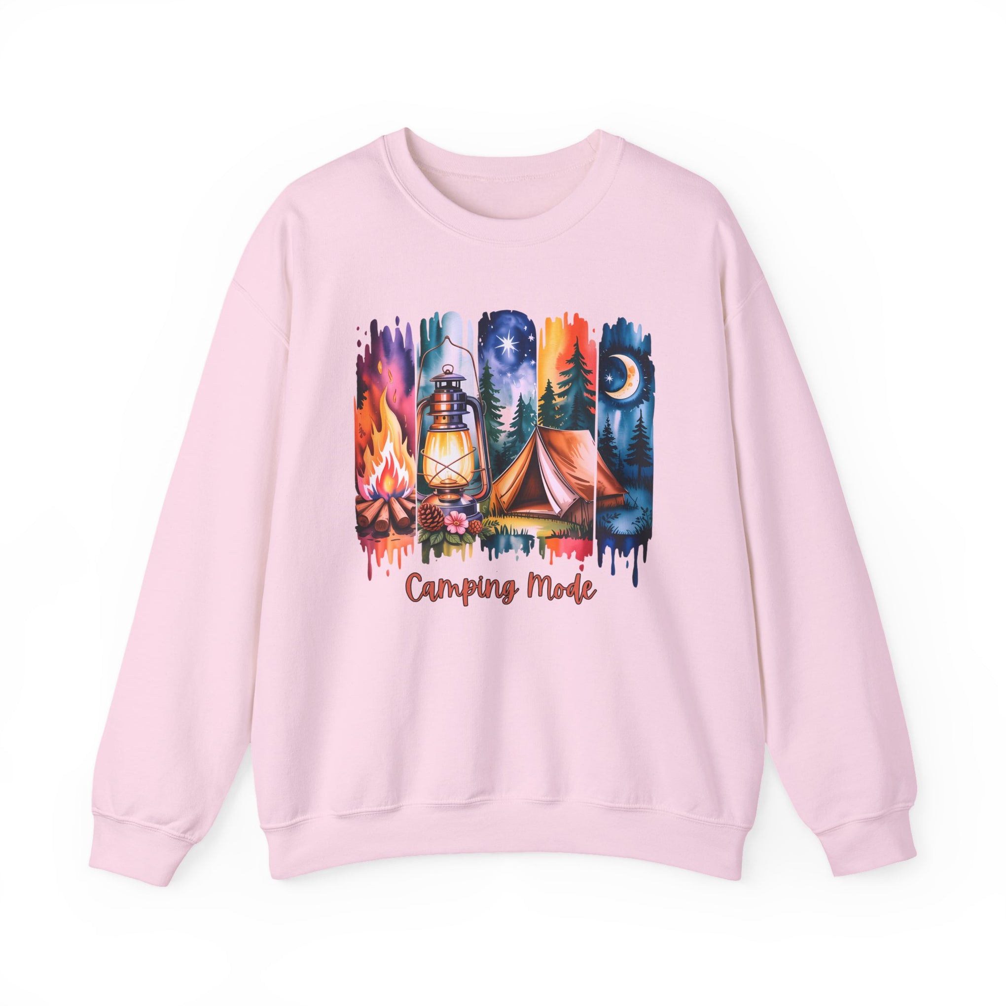 Camping Mode brush stroke Sweatshirt - Vintage Style Fall Season Sweatshirt