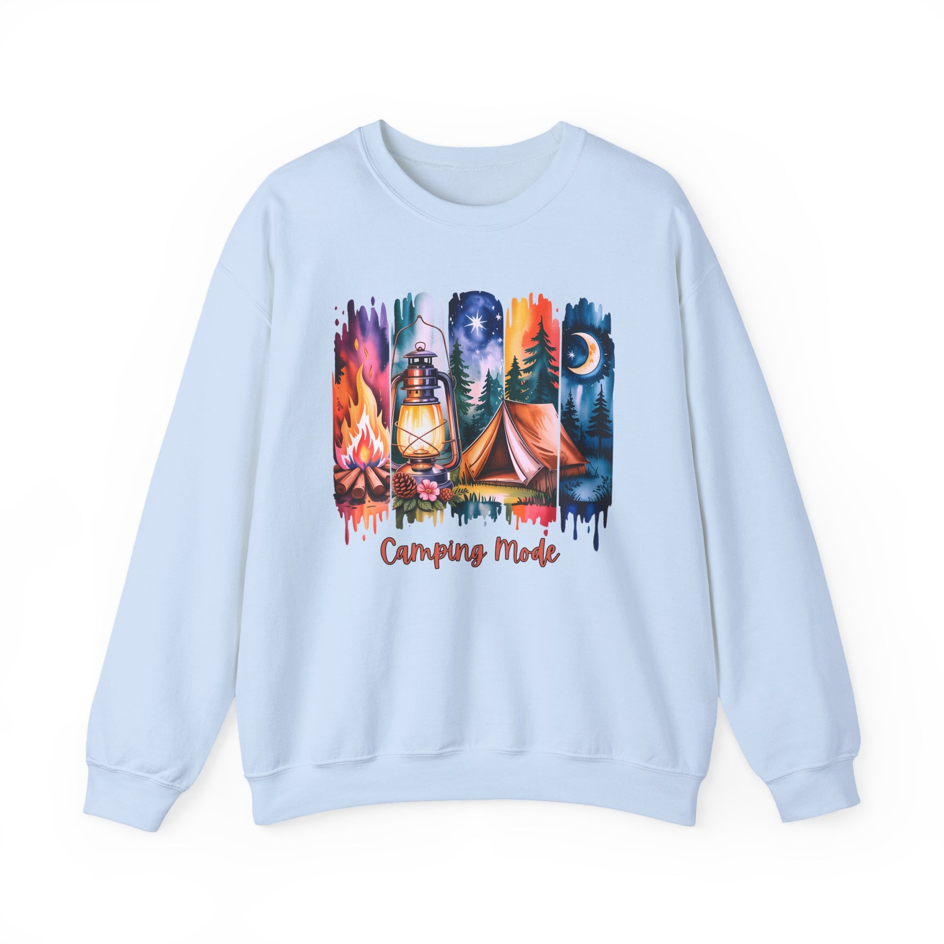 Camping Mode brush stroke Sweatshirt - Vintage Style Fall Season Sweatshirt