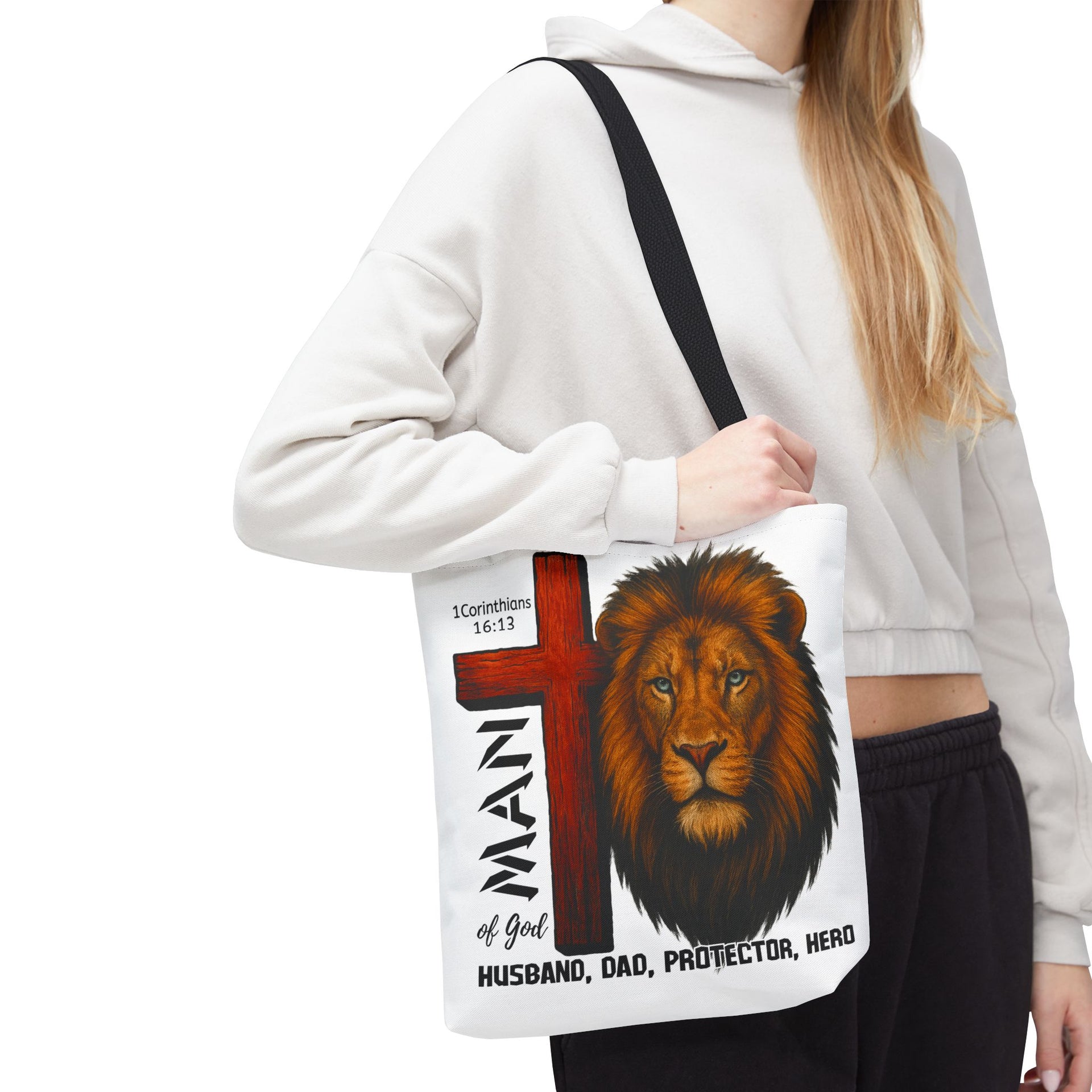 Man of god, Husband, Dad, Protector, Hero Summer bag