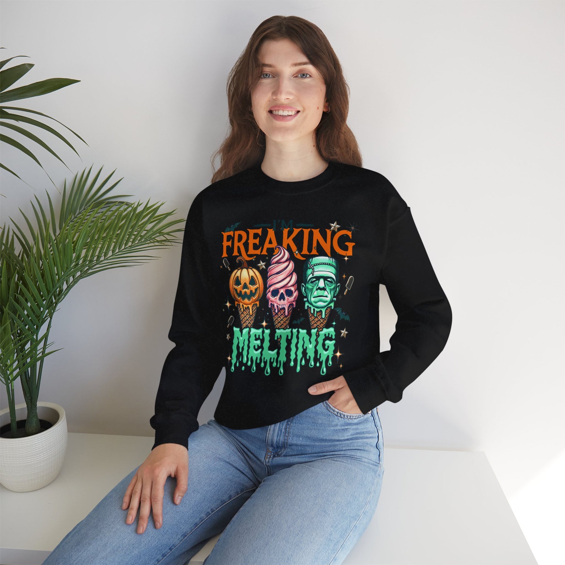 I'm Freaking Melting Sweatshirt, Halloween Sweatshirt