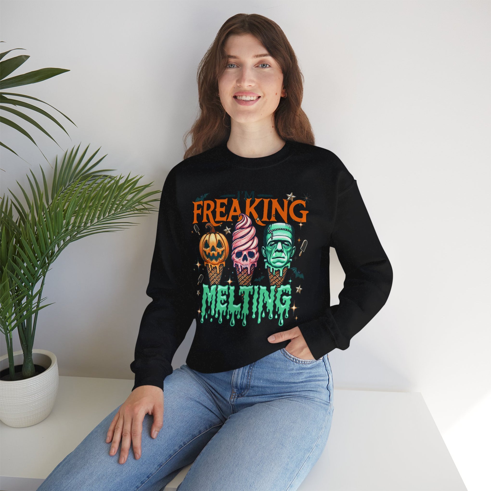 I'm Freaking Melting Sweatshirt, Halloween Sweatshirt