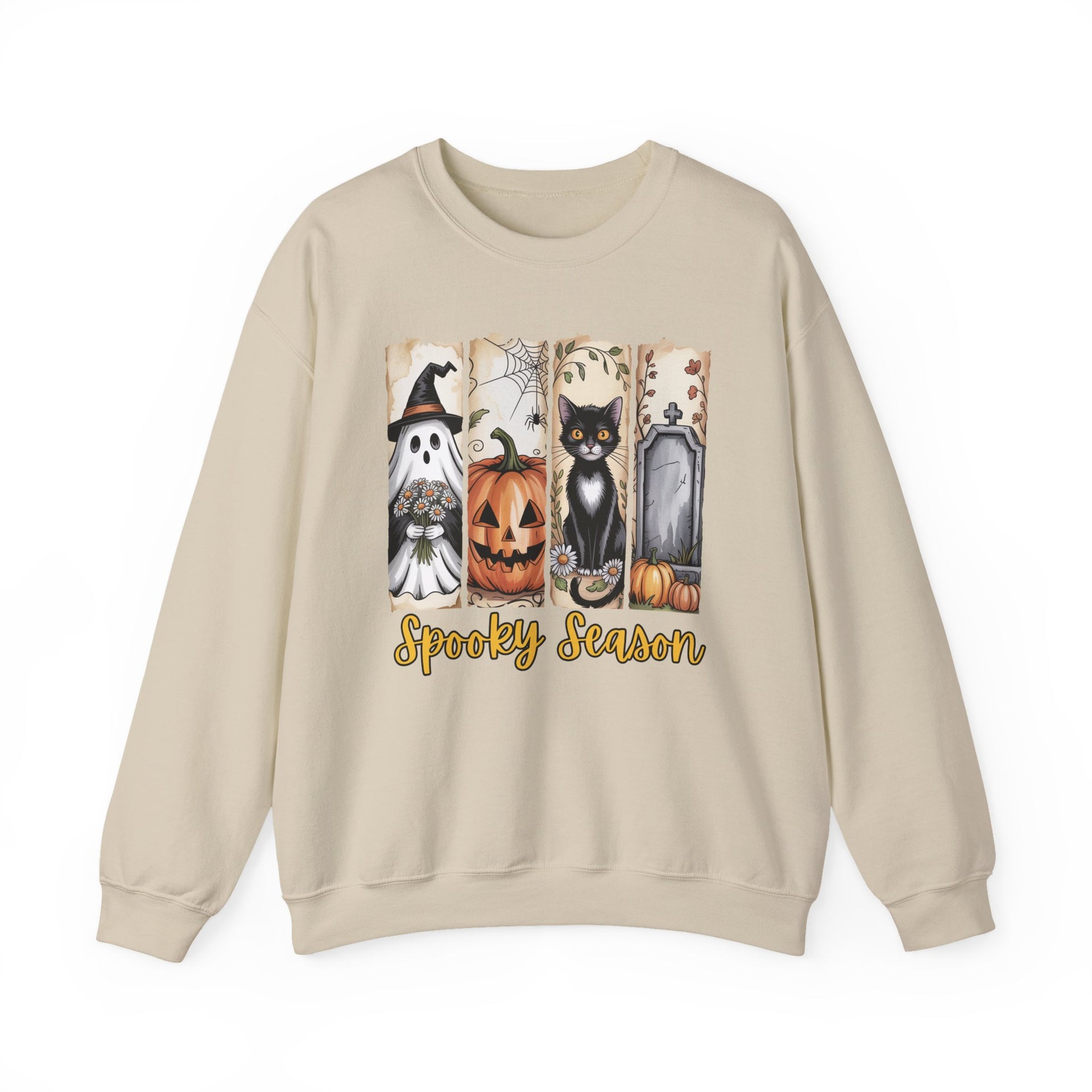 Spooky Season, Brushstroke Halloween, Cozy Sweatshirt, Halloween Sweatshirt