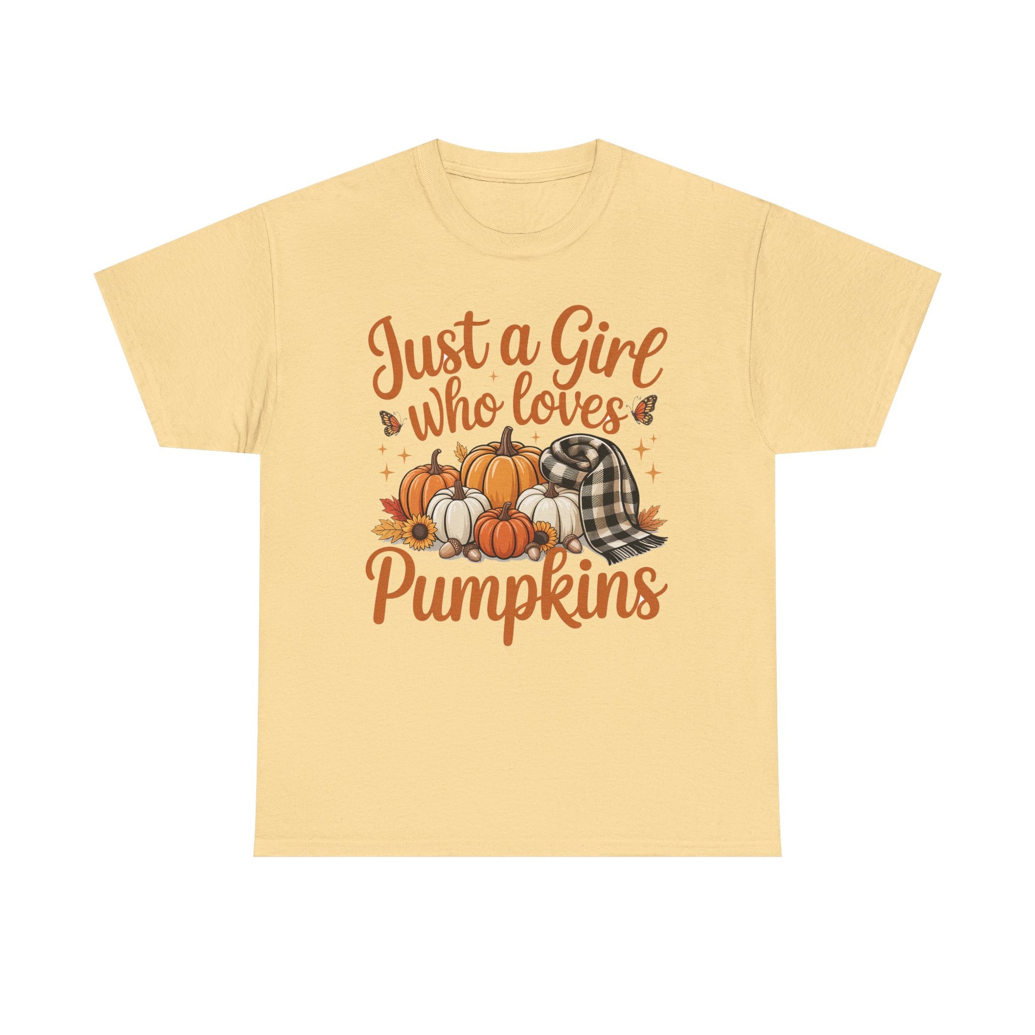 Just a Girl Who Loves Pumpkins, Fall  Shirt, Halloween, Halloween Shirt