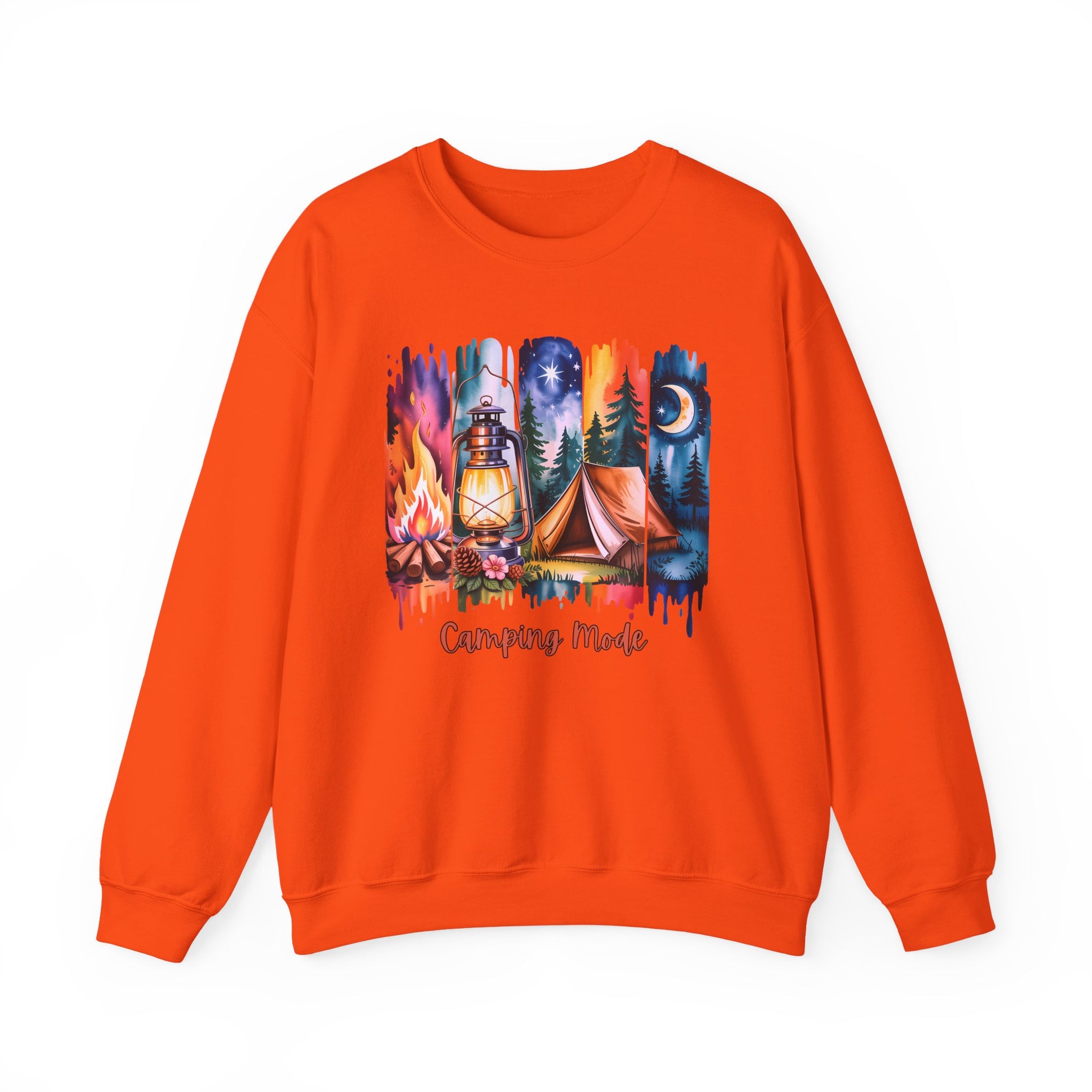 Camping Mode brush stroke Sweatshirt - Vintage Style Fall Season Sweatshirt