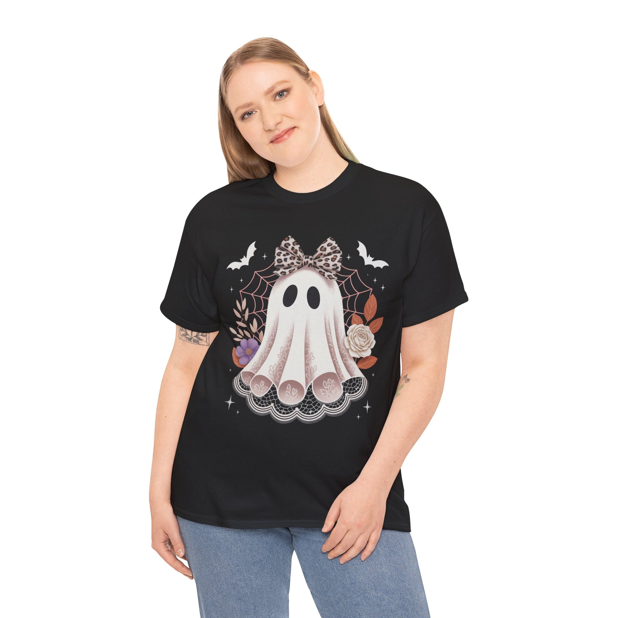 Spooky Season, Coquette Ghost Shirt, Halloween, Halloween Shirt
