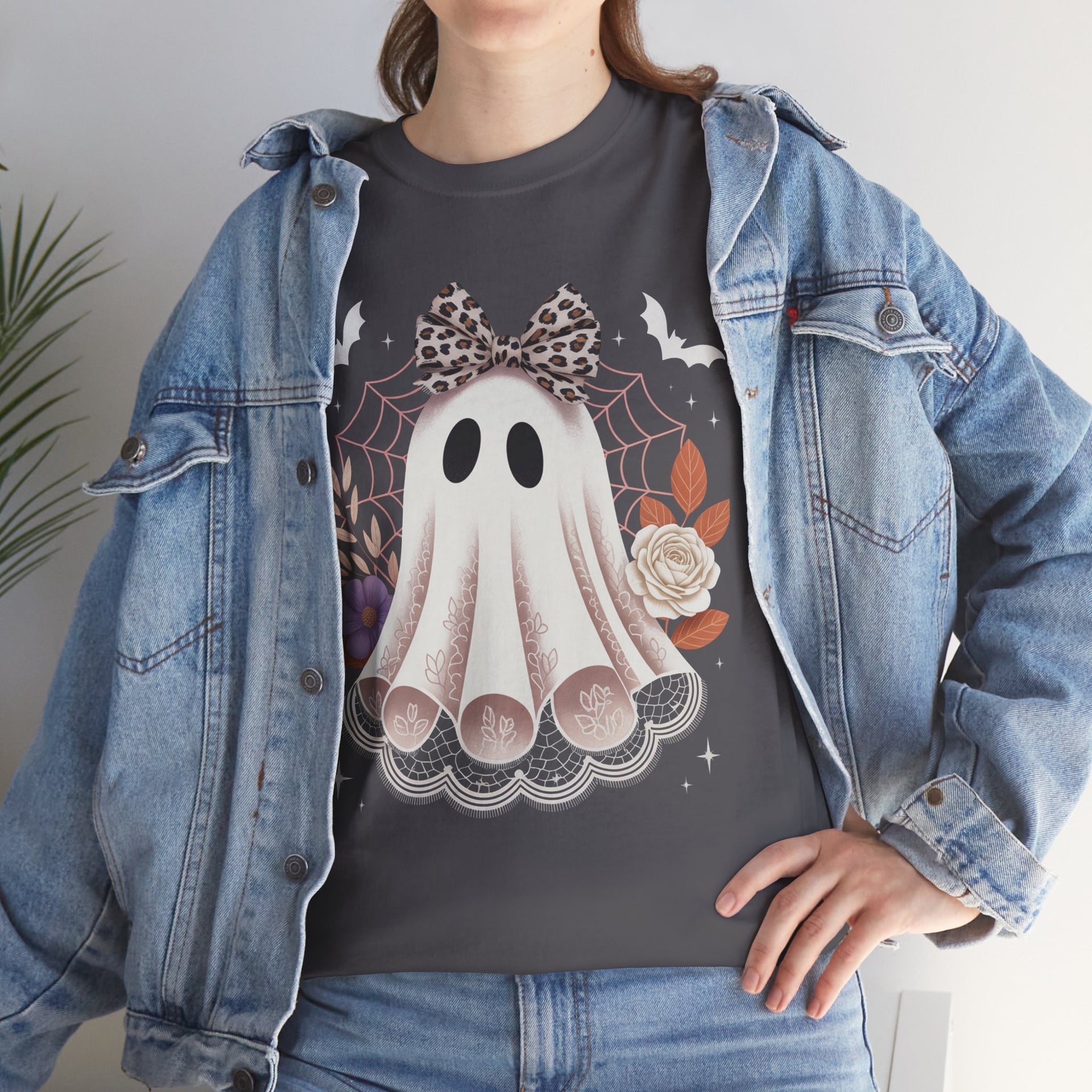 Spooky Season, Coquette Ghost Shirt, Halloween, Halloween Shirt
