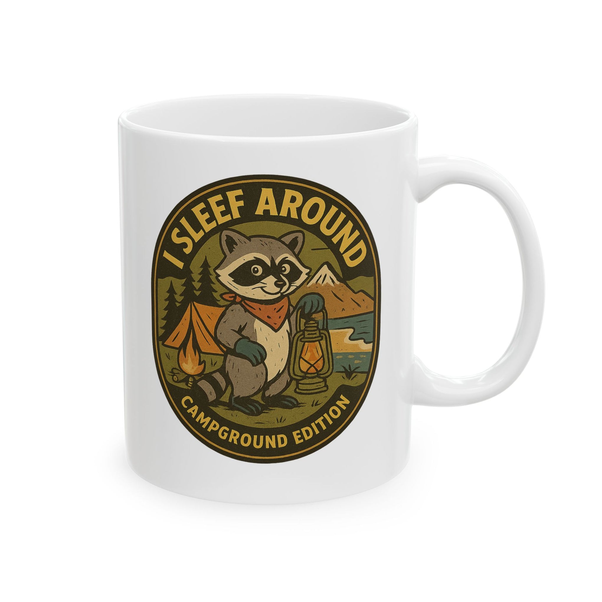 I Sleep Around Mug