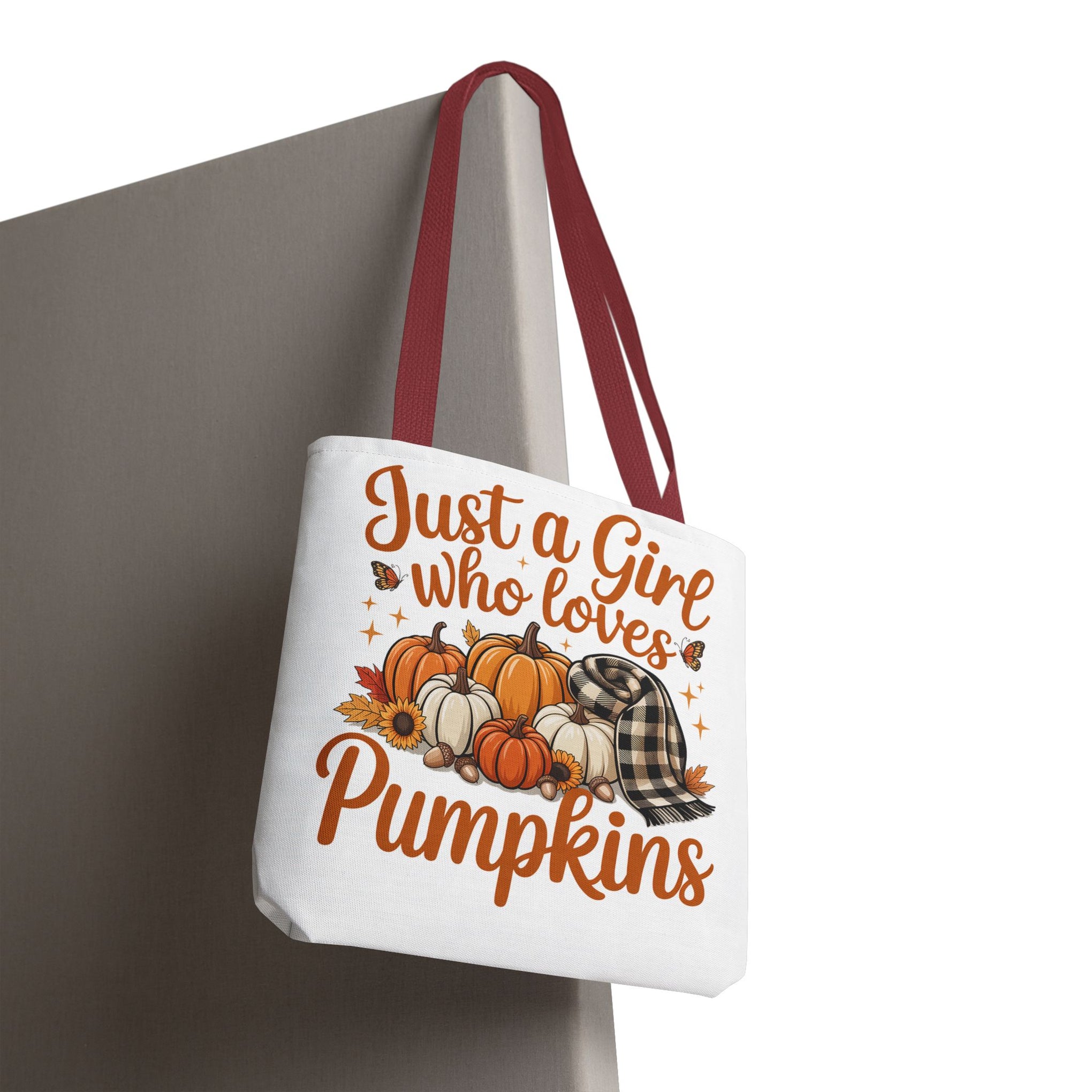 Just a Girl Who Loves Pumpkins, Fall , Retro Halloween Bag, Cute Halloween Must Halloween, Retro Halloween Bag