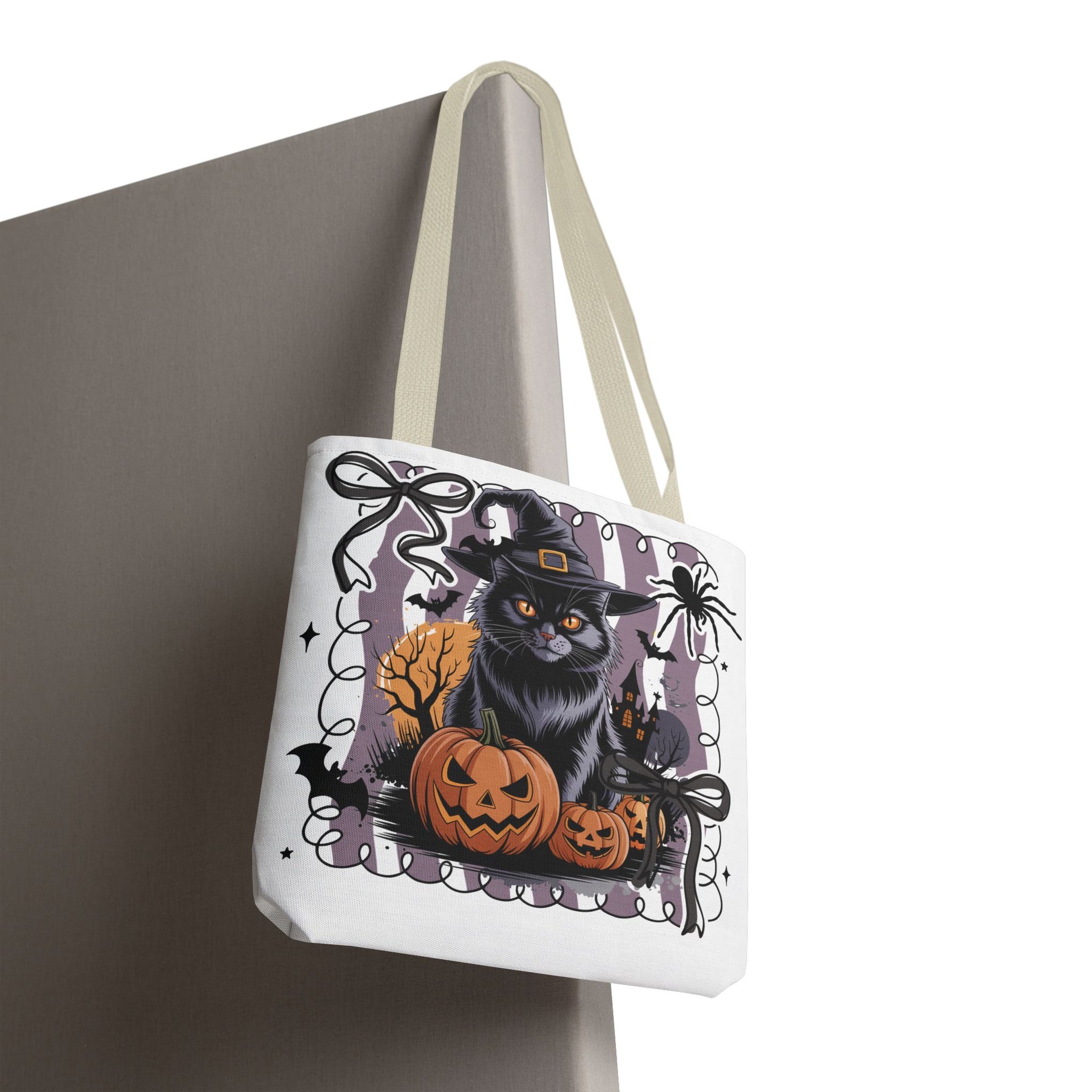 Preppy Black Cat, Retro Halloween Bag, Cute Halloween Must Halloween, Retro Halloween Bag
