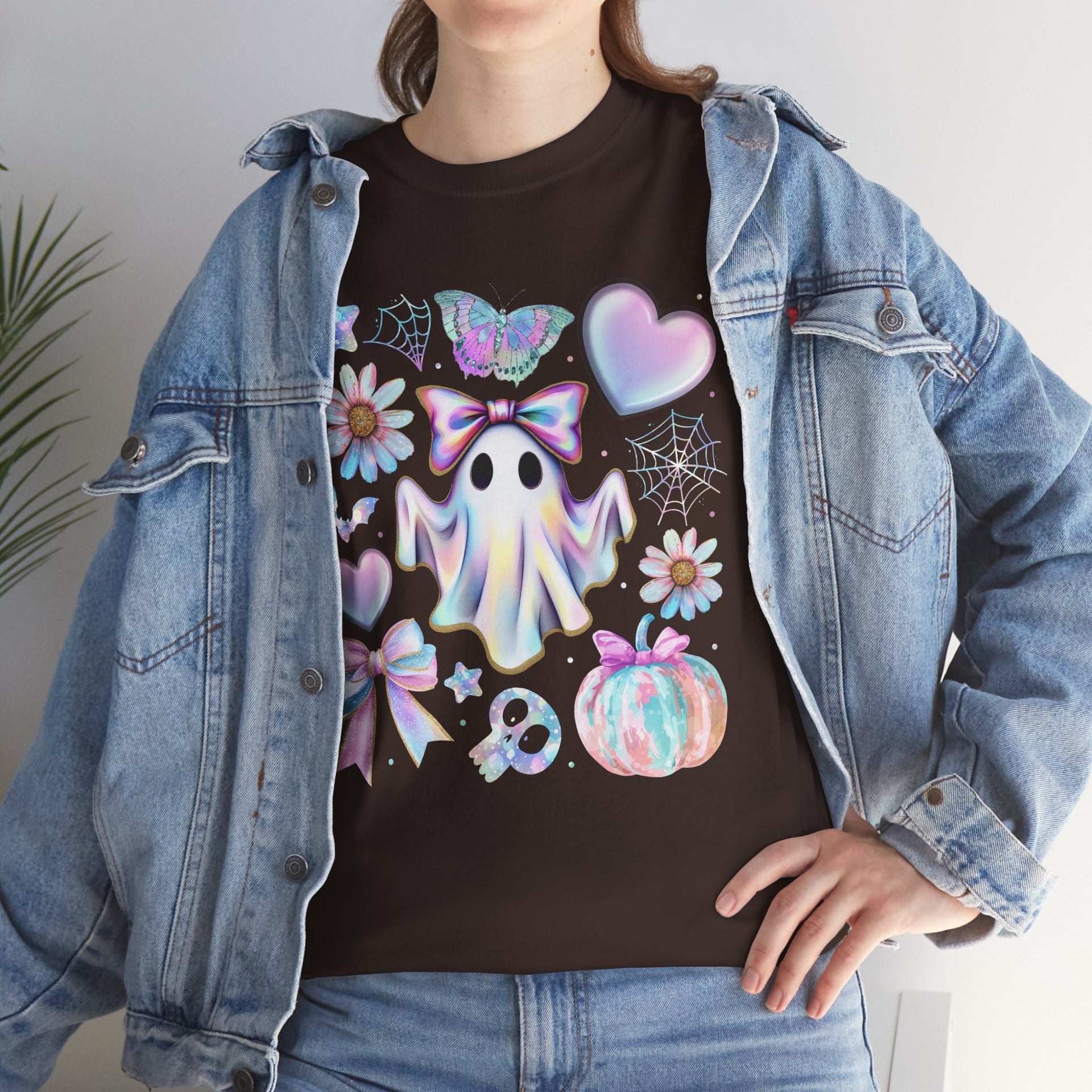 Girly Halloween Ghost, Floral Ghost Shirt