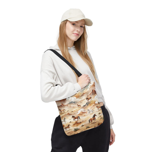 Western Wild Horses Pattern Bag