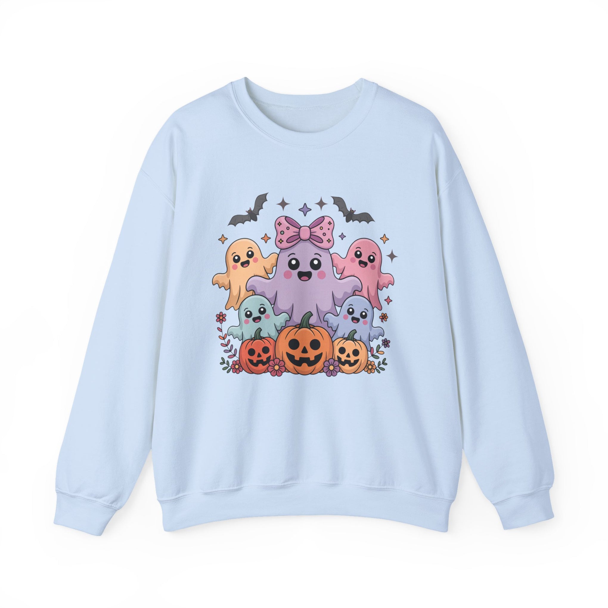 Iridescent Coquette Ghost Halloween Sweatshirt