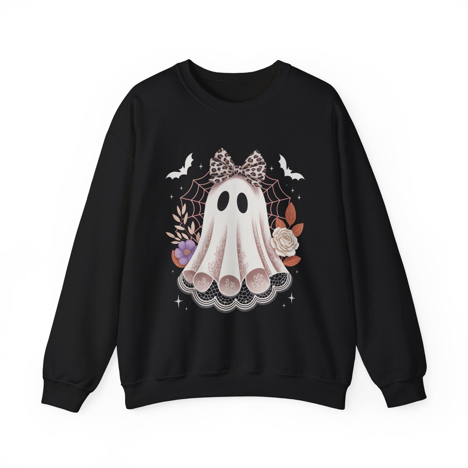 Spooky Season, Coquette Ghost Sweatshirt, Halloween Sweatshirt