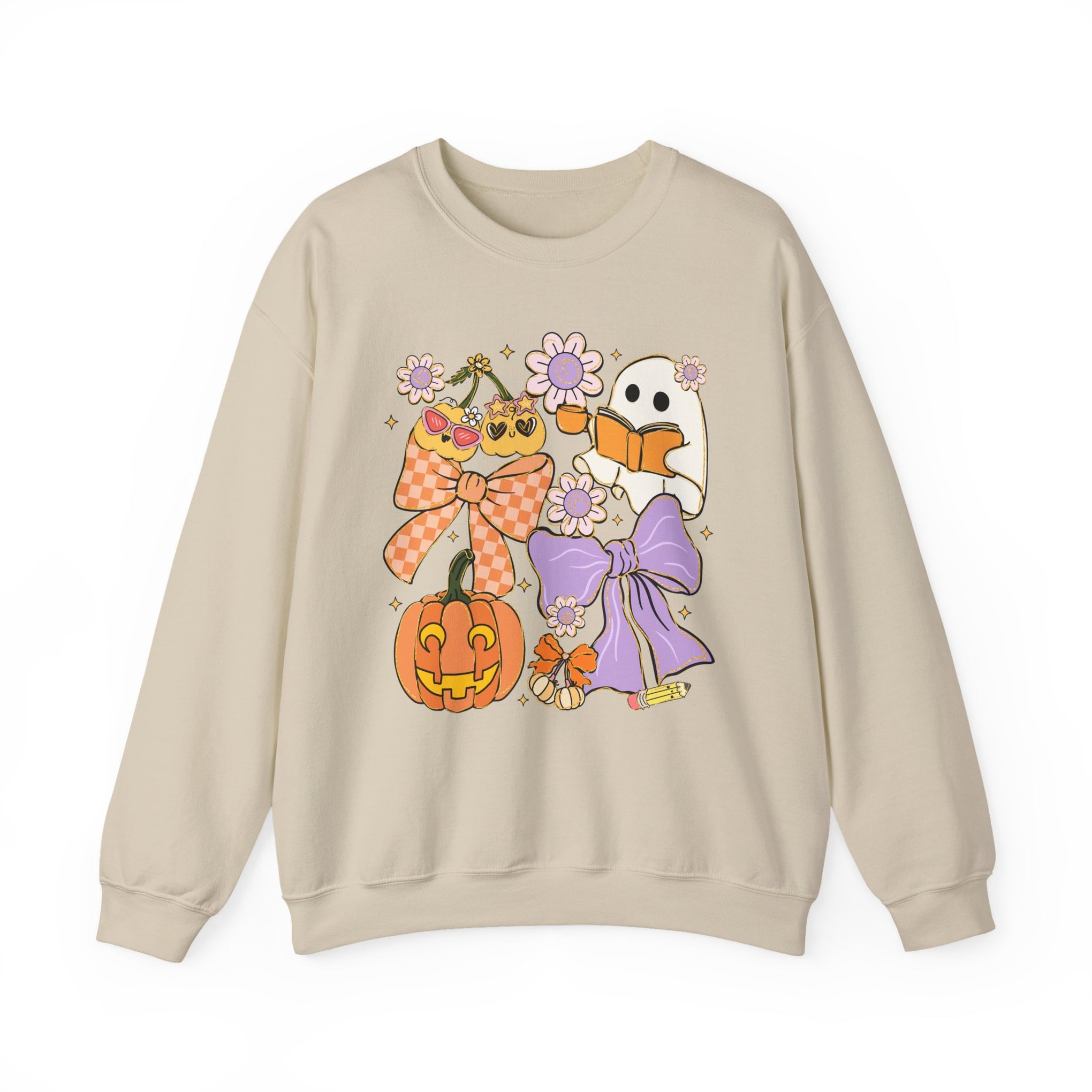 Spooky Teacher Halloween Coquette Sweatshirt - Vintage Style Fall Season Sweatshirt