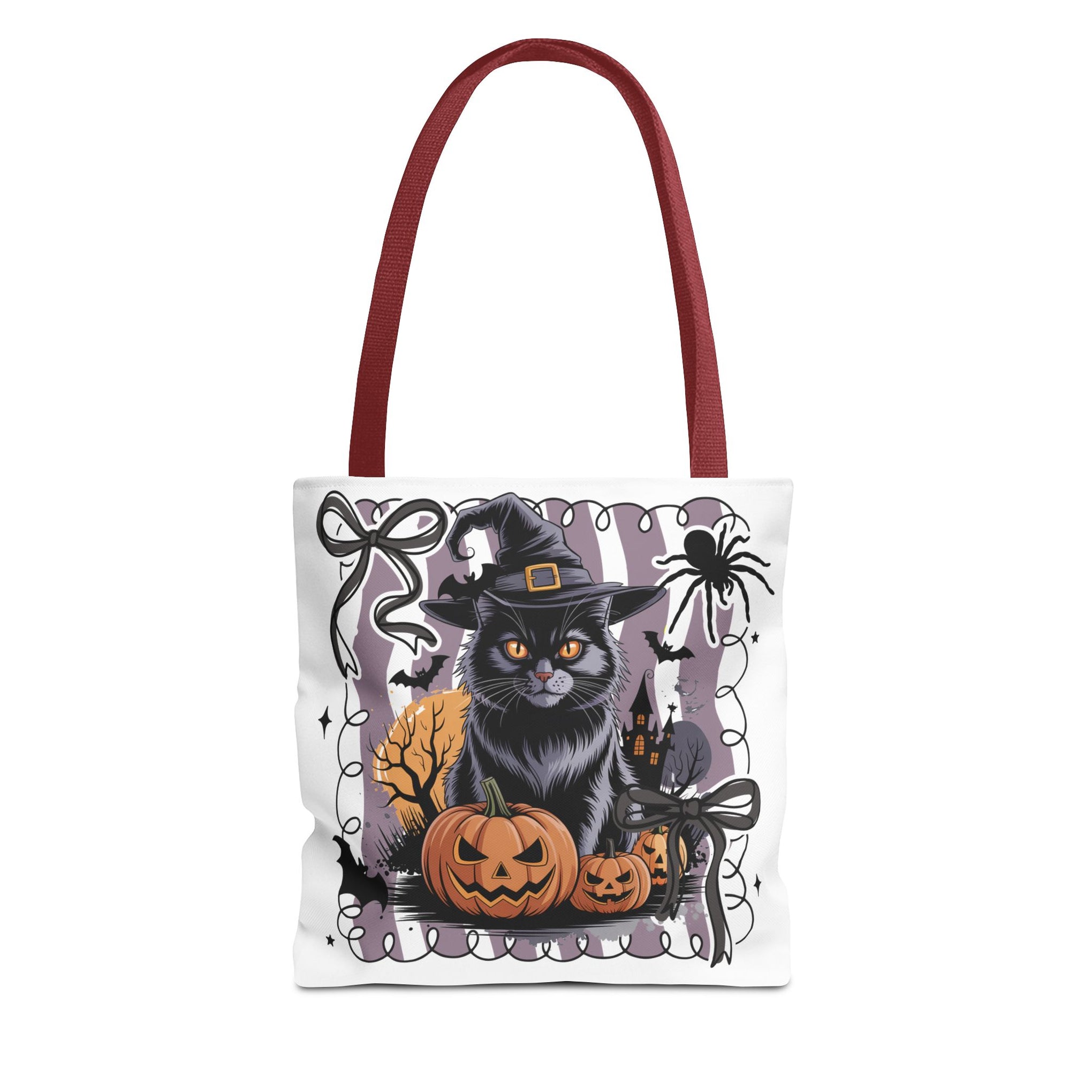 Preppy Black Cat, Retro Halloween Bag, Cute Halloween Must Halloween, Retro Halloween Bag