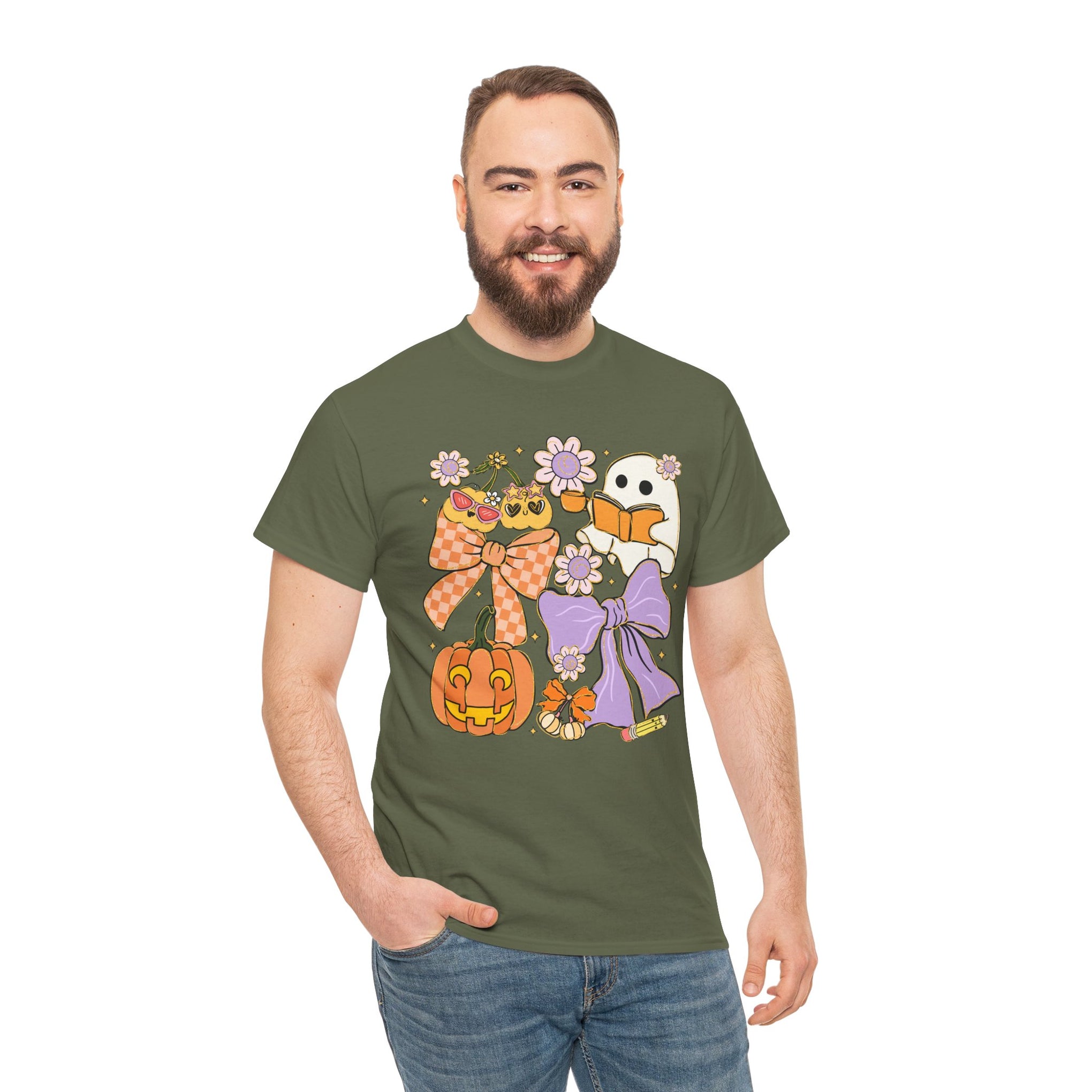 Spooky Teacher Halloween Coquette T-Shirt