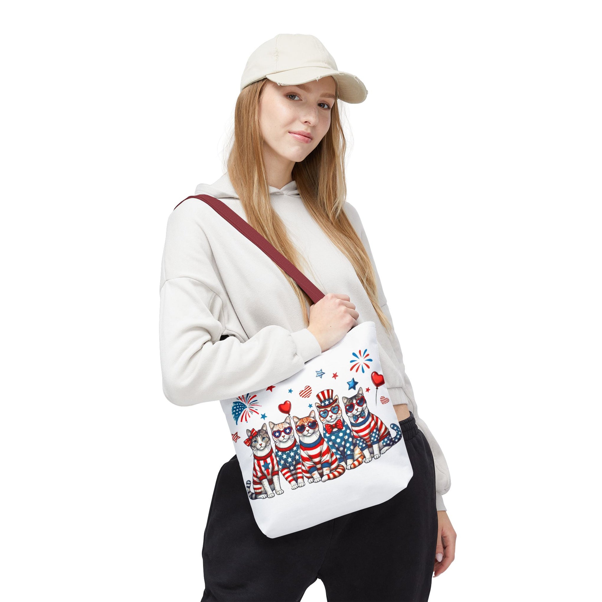 4th of July Patriotic Cat Bag