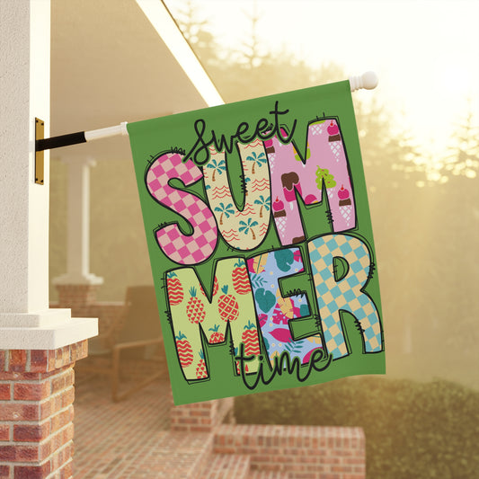 Sweet Summer Time...Whimsical Garden Banner, Playful Outdoor Sign, Dragon Decoration, Unique Yard Art, Sarcastic Home Décor, Garden Humor