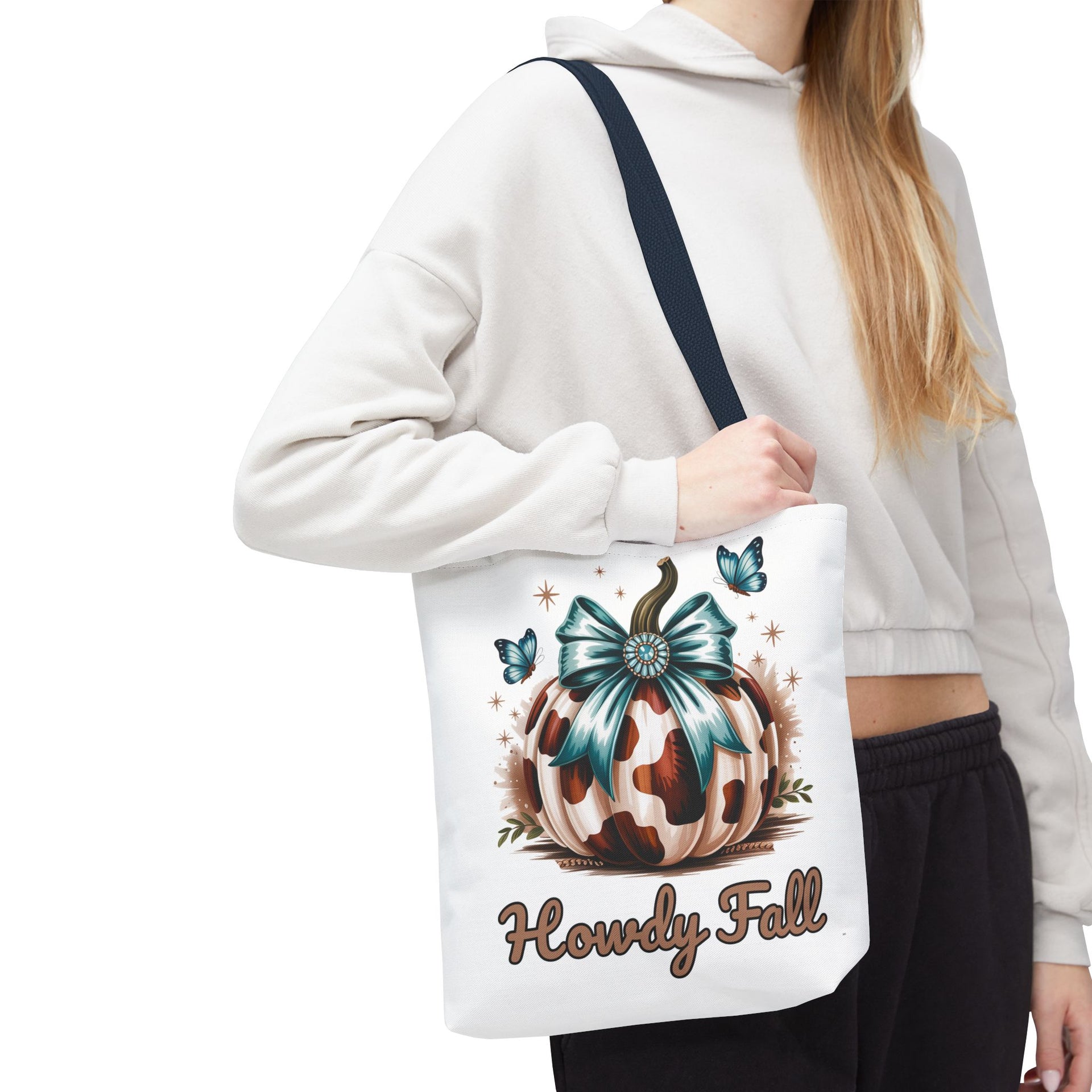 Howdy Fall Western Pumpkin Cowhide Bag