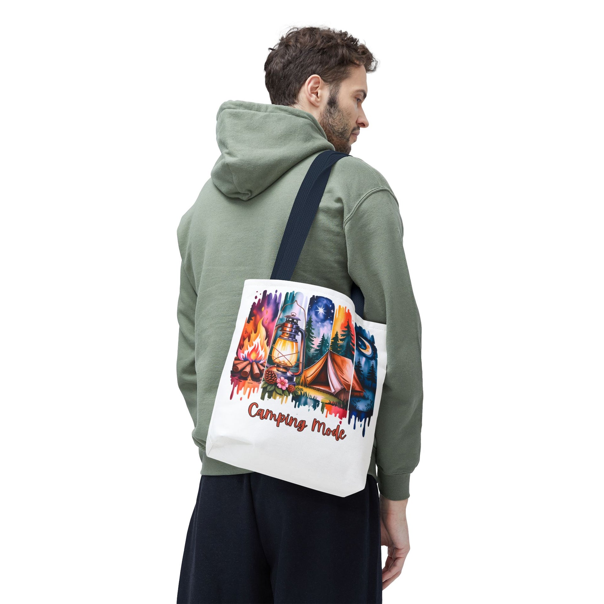 Camping Mode brush stroke Tote Bag