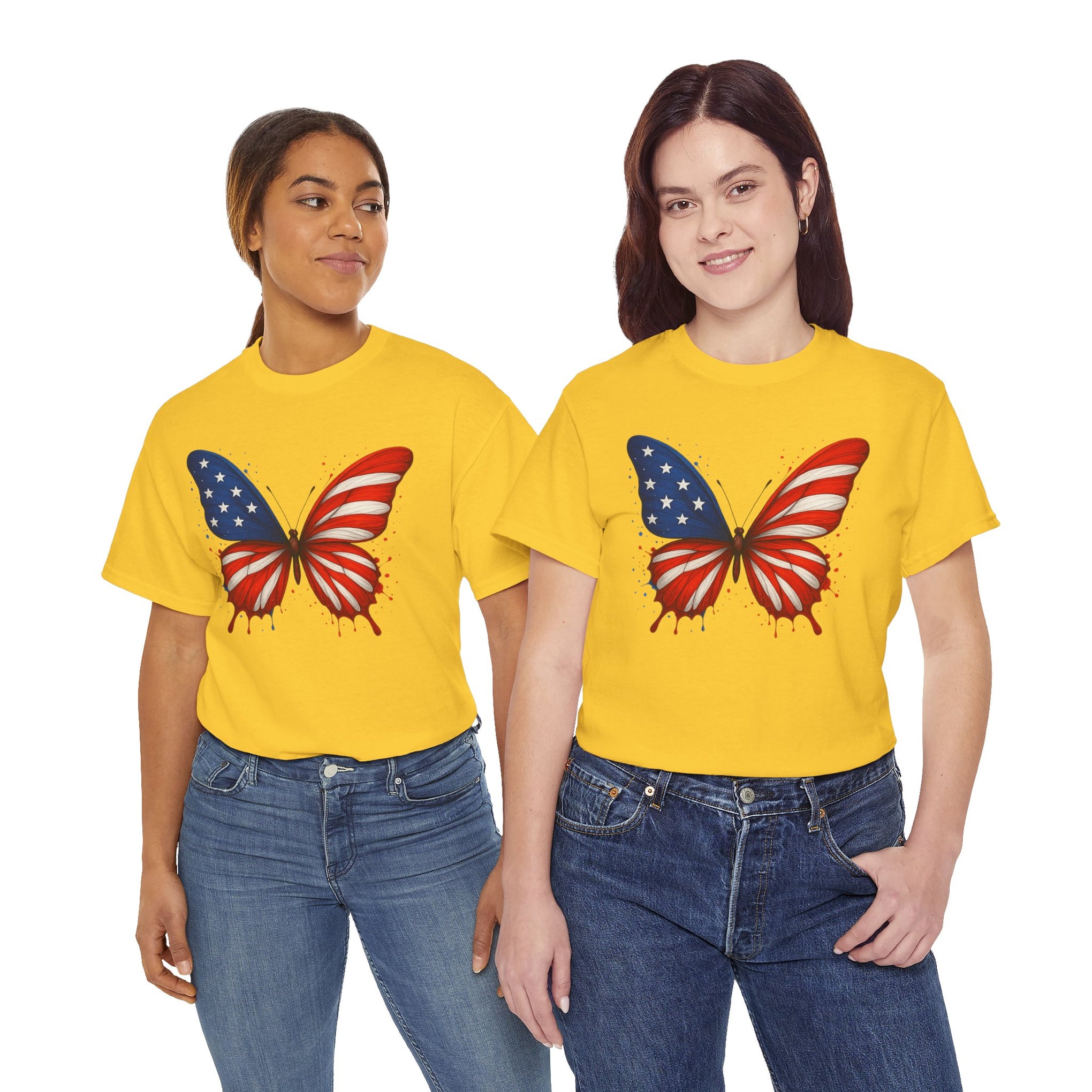 Butterfly decorated with American Flag