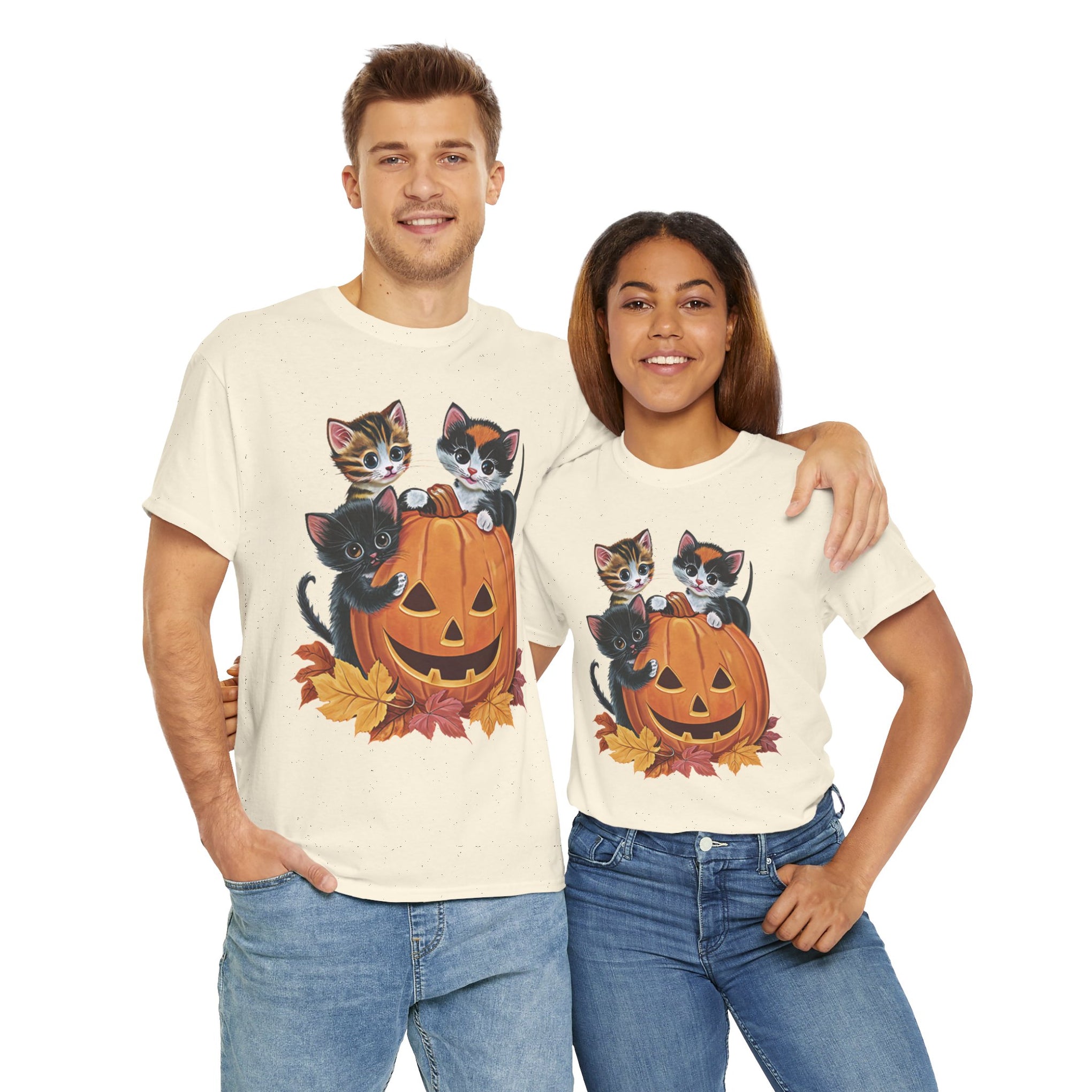 Cute Kittens Halloween Pumpkin, Halloween Shirt