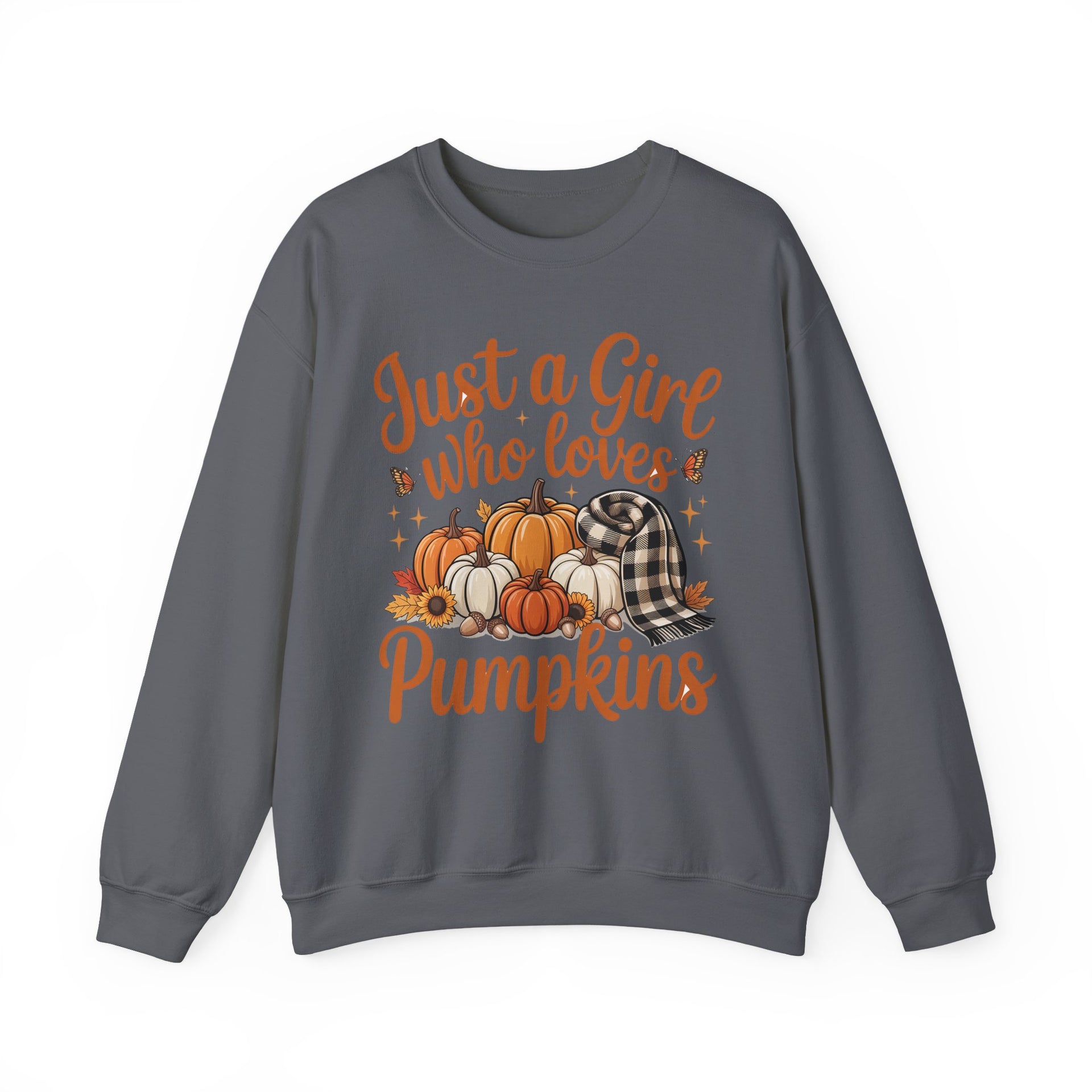 Just a Girl Who Loves Pumpkins, Fall , Cozy Sweatshirt, Halloween Sweatshirt